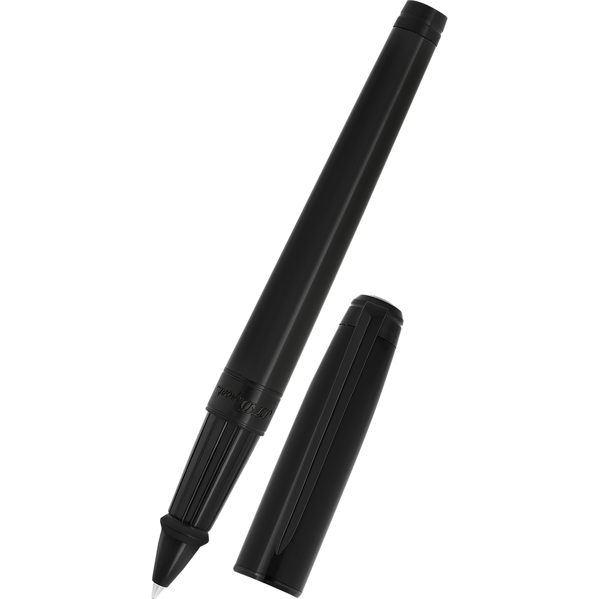 S T Dupont Line D Rollerball Pen - Eternity - Silky Black (Large)-Pen Boutique Ltd