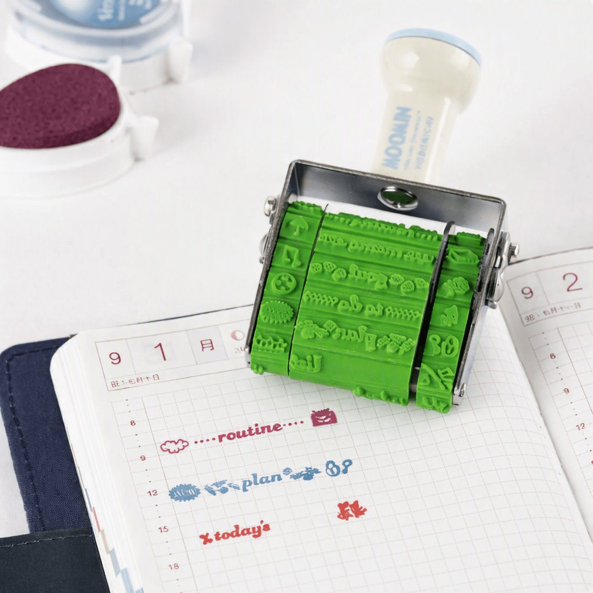 Sanby x Hobonichi Techo Rotating Stamp - Moomin - Pen Boutique Ltd