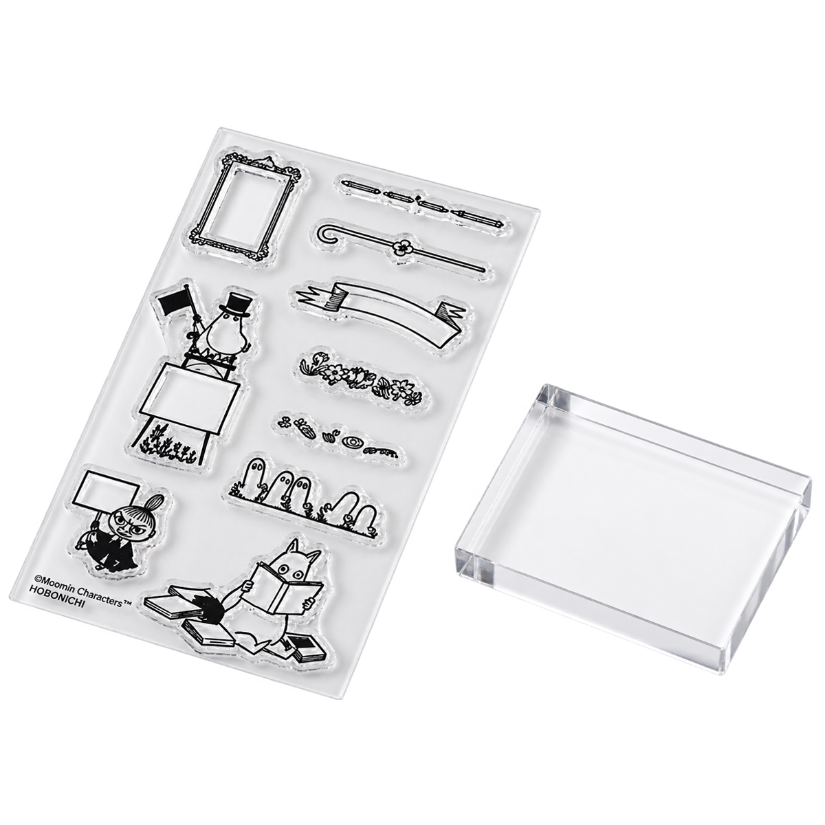 Hobonichi Clear Stamp - Moomin (Frame)-Pen Boutique Ltd