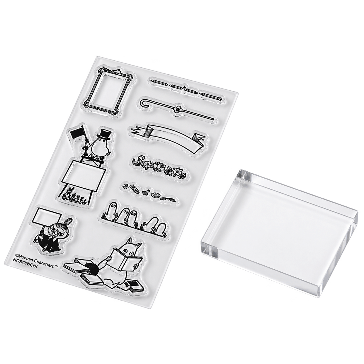 Hobonichi Clear Stamp - Moomin (Frame) - Pen Boutique Ltd