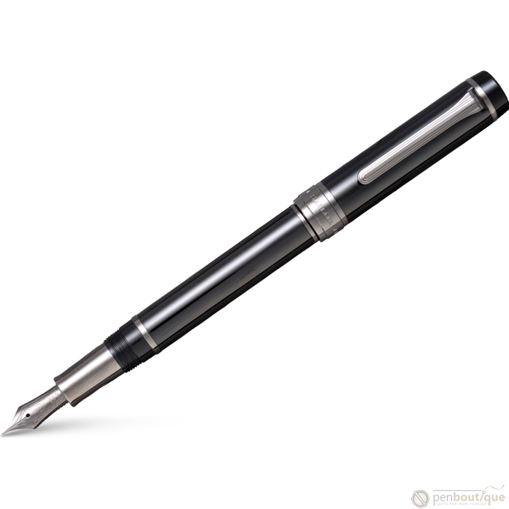 Sailor Cylint Fountain Pen - Black Stainless Steel-Pen Boutique Ltd
