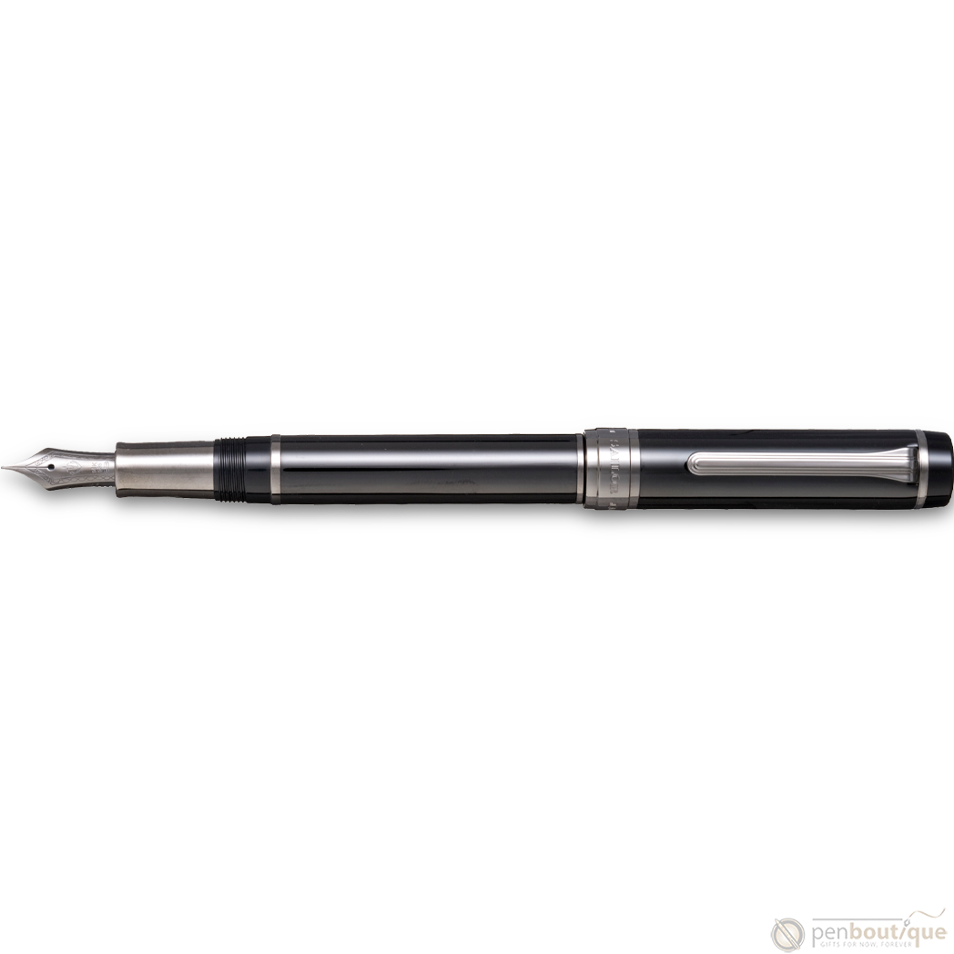 Sailor Cylint Fountain Pen - Black Stainless Steel-Pen Boutique Ltd