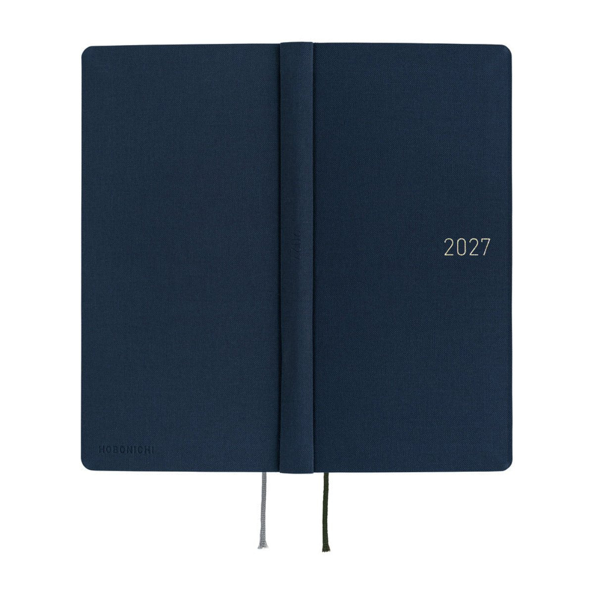 Hobonichi 2027 Mega Light Hard Cover English Book - Colors: Midnight Blue - Tall & Slim (Weeks - January Start) - Pen Boutique Ltd