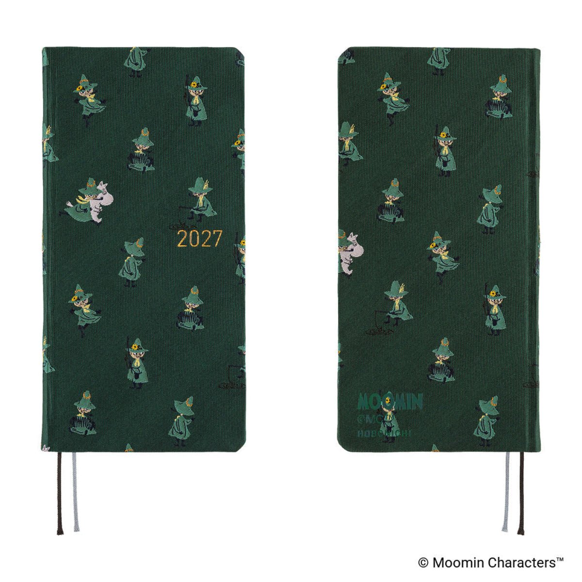 Hobonichi 2027 Light Hardcover Book - Moomin: A Day in the Life of Snufkin - Tall & Slim (Weeks - January Start) - Pen Boutique Ltd