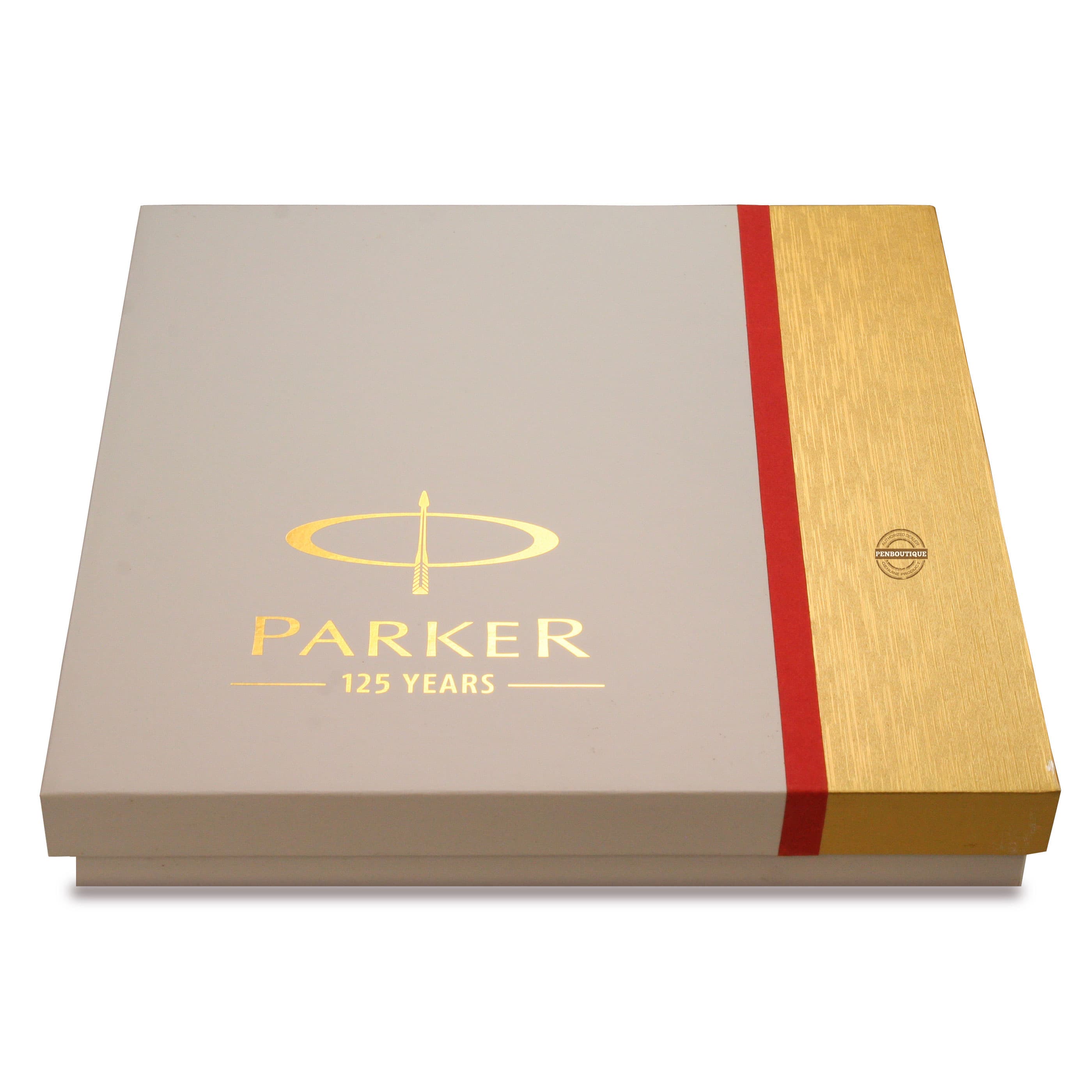 Parker Sonnet Matte Black CT Ballpoint/Red Notebook Gift Set-Pen Boutique Ltd