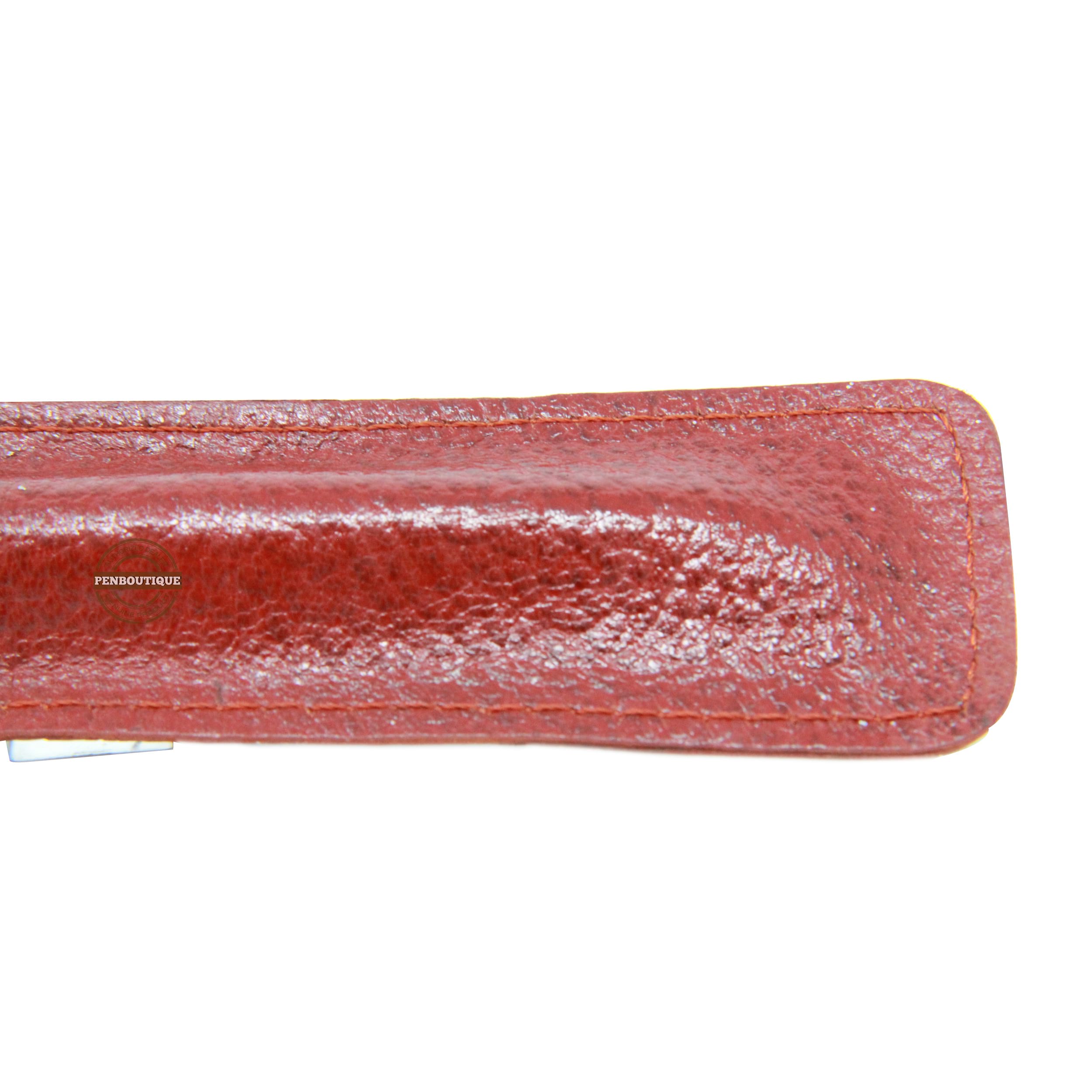 Pen Boutique Bote Leather Pen Sleeve - Leather Red - Pen Boutique Ltd