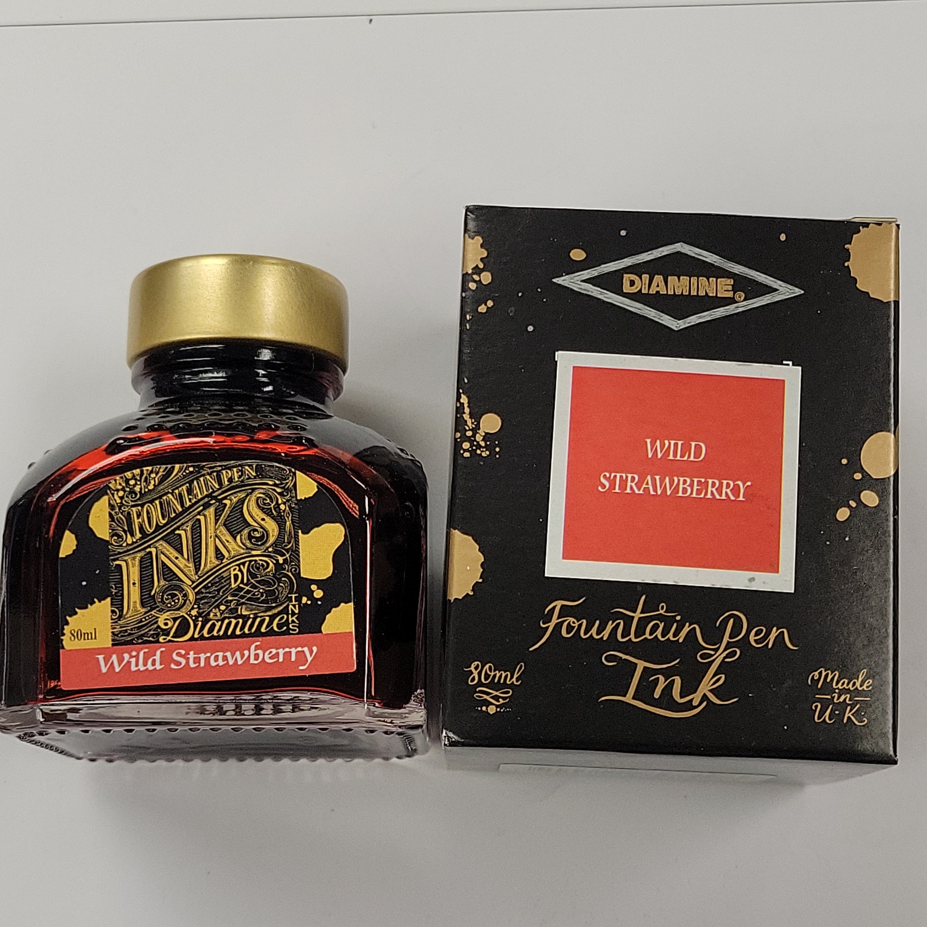 Diamine Wild Strawberry Ink Bottle - 80ml-Pen Boutique Ltd