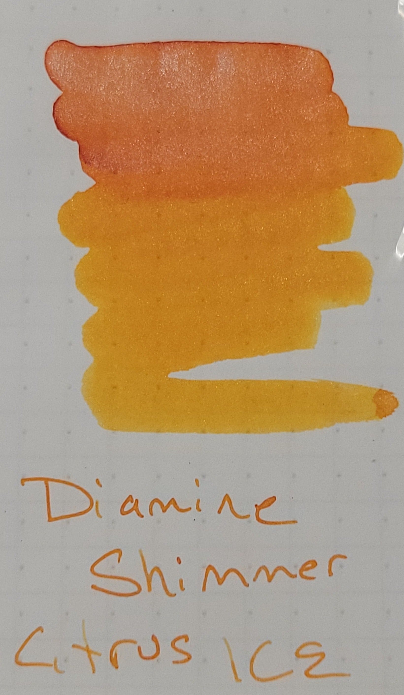Diamine Shimmer Ink 50 ml Citrus Ice - Silver shimmer-Pen Boutique Ltd