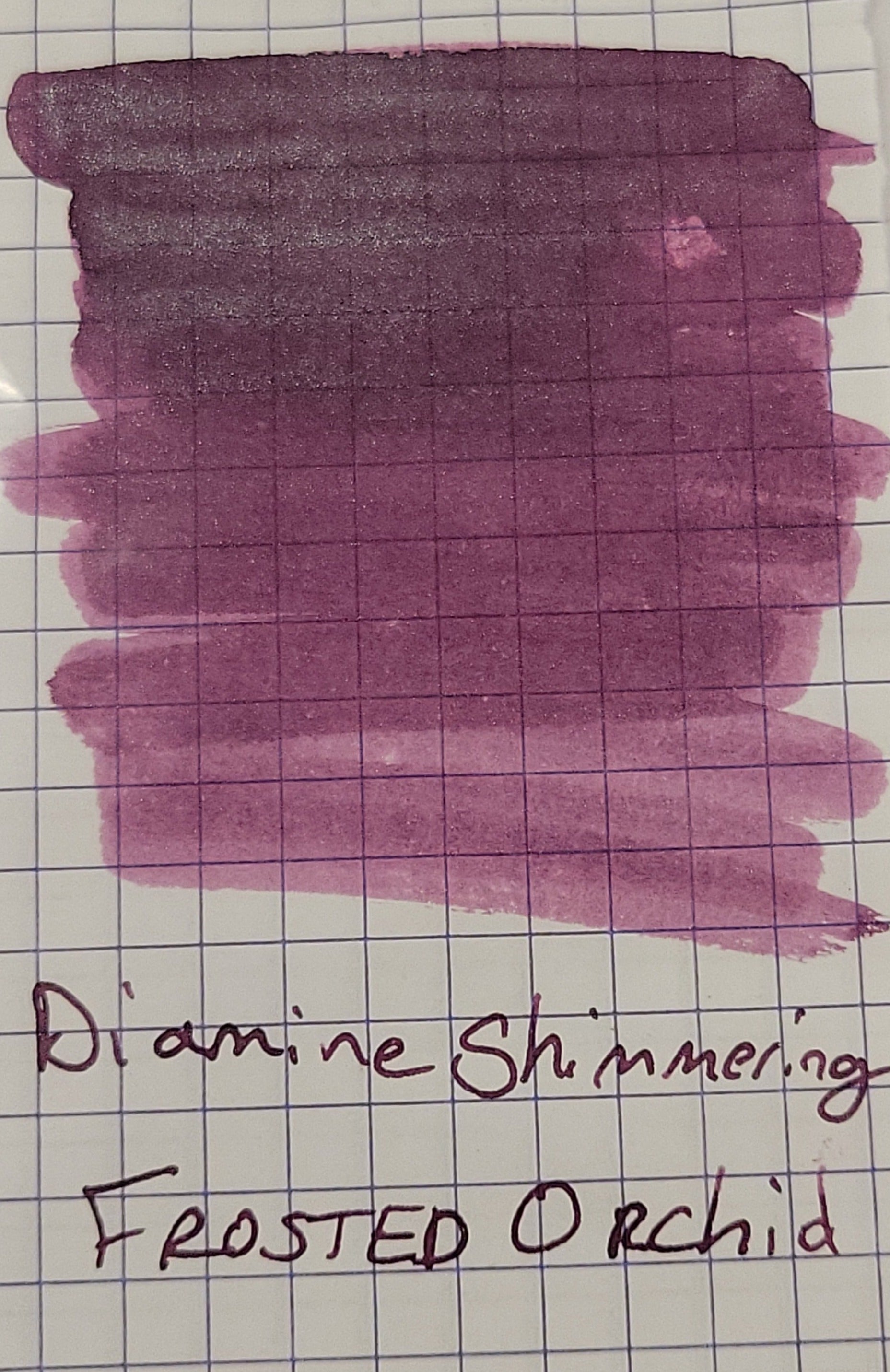 Diamine Shimmer Ink 50 ml Frosted Orchid - Silver shimmer-Pen Boutique Ltd