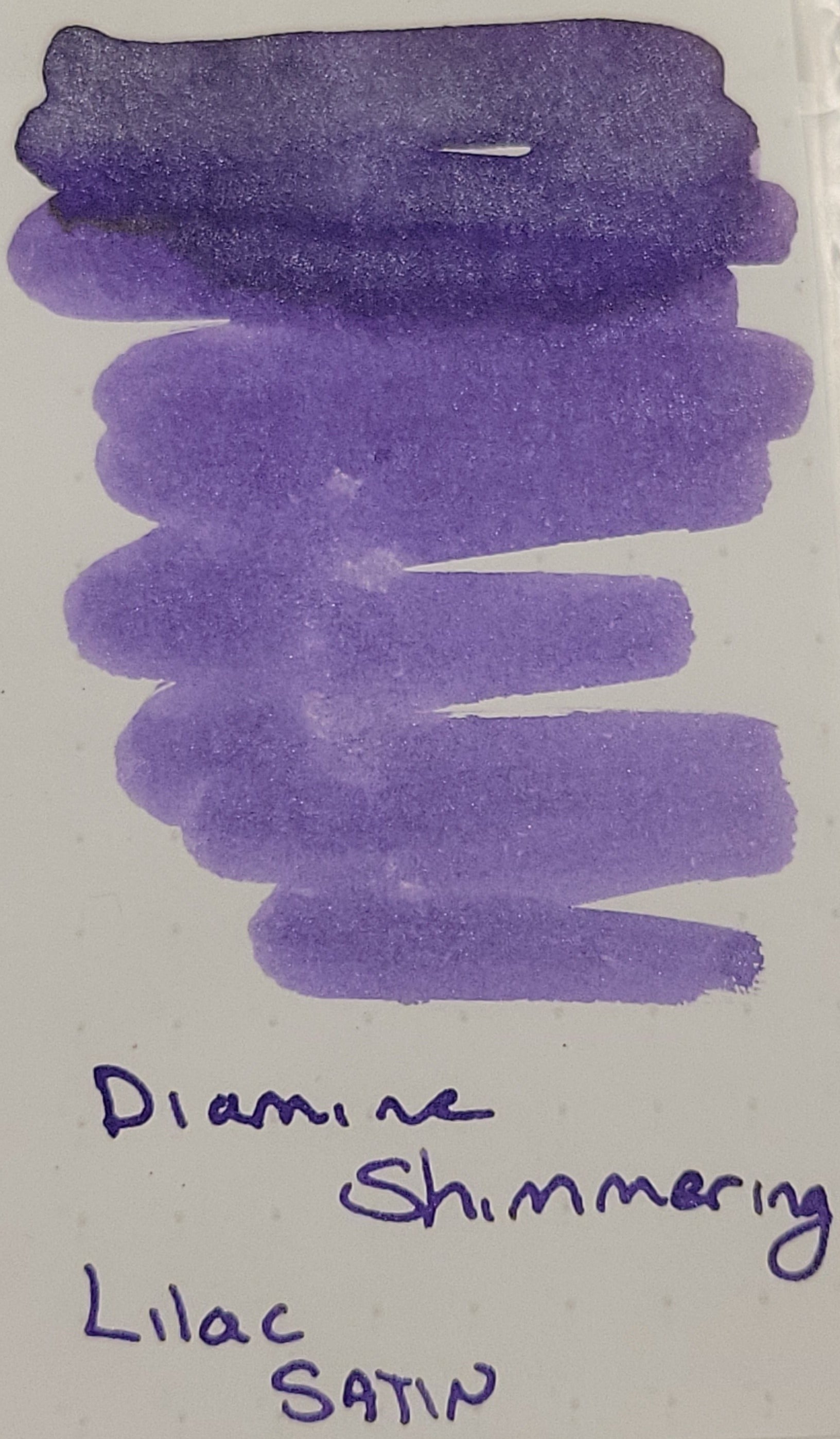 Diamine Shimmer Ink 50 ml Lilac Satin - Silver shimmer-Pen Boutique Ltd