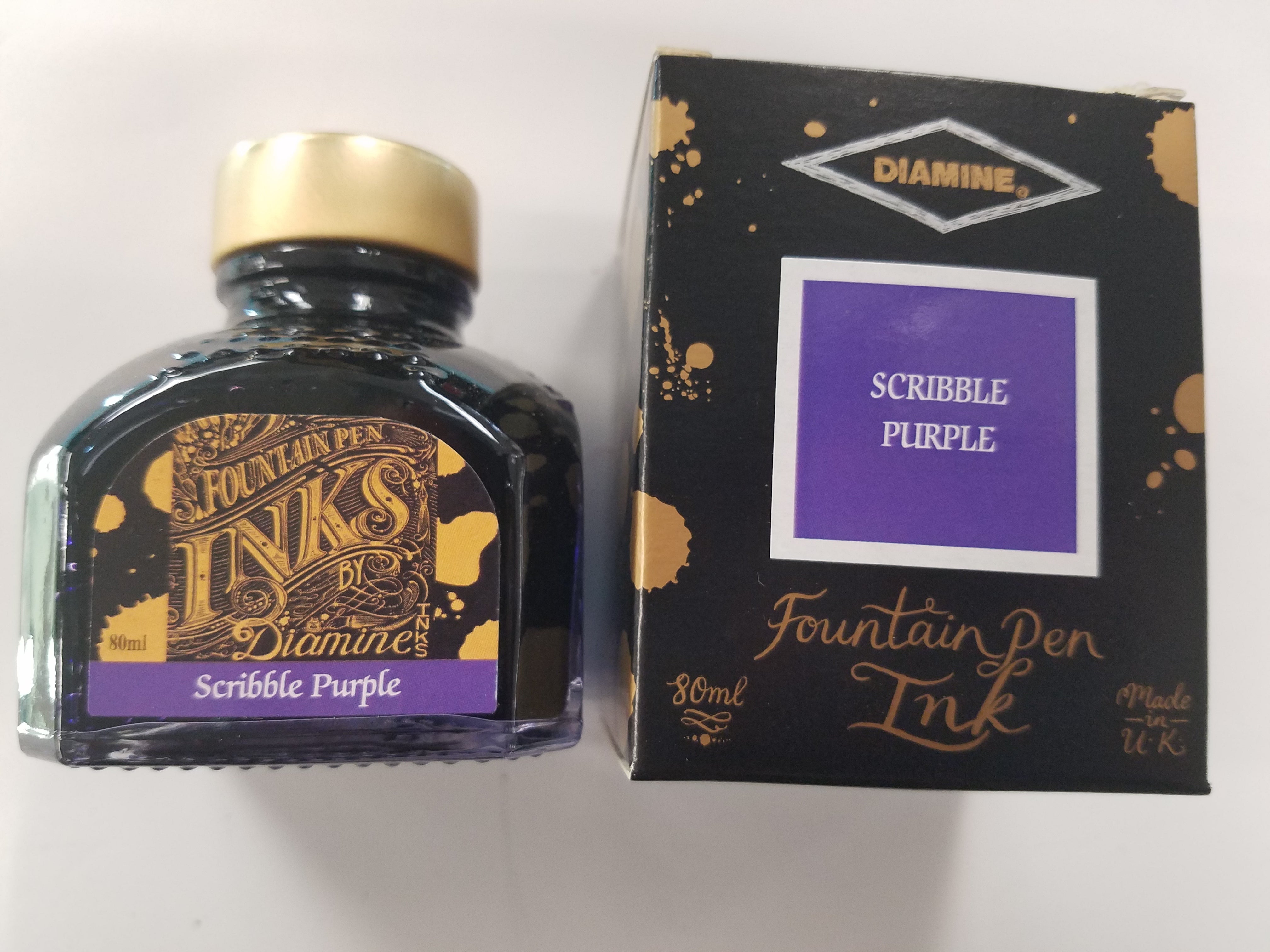 Diamine Ink Bottle - Scribble Purple - 80ml - Pen Boutique Ltd