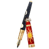 David Oscarson Celestial Fountain Pen - Limited Edition - Fire Red Golden Yellow-Pen Boutique Ltd