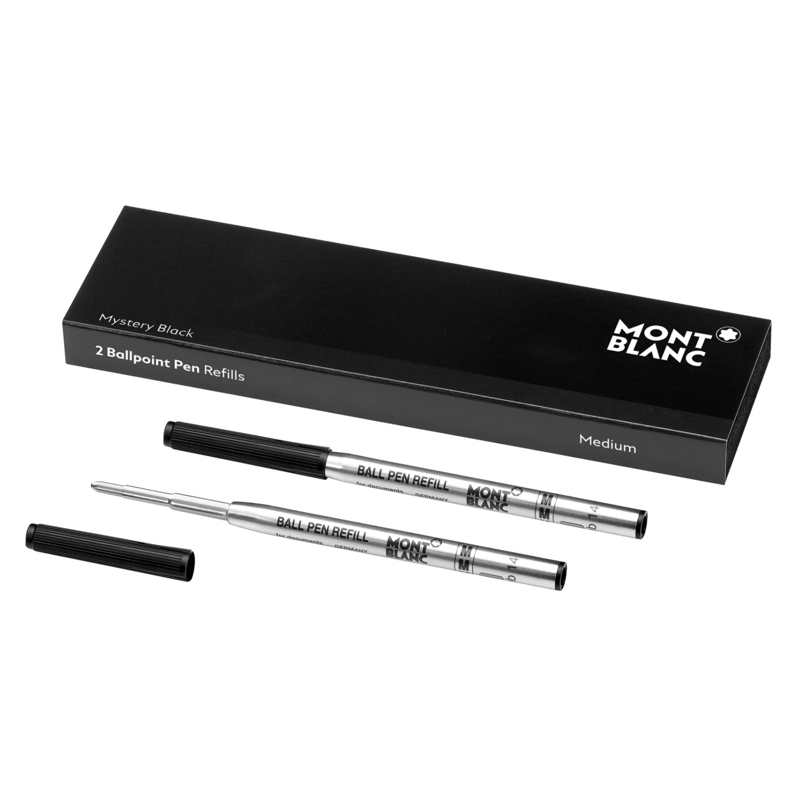 Montblanc Ballpoint Refill - Mystery Black - 2 Pack-Pen Boutique Ltd