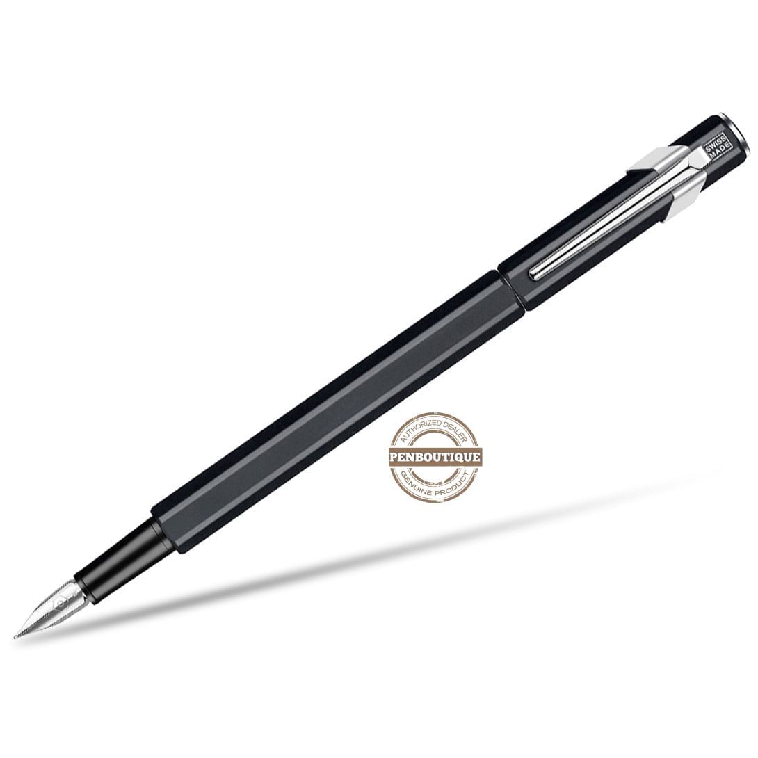 Caran D' Ache 849 Metal Black Fountain Pen - Medium Nib-Pen Boutique Ltd