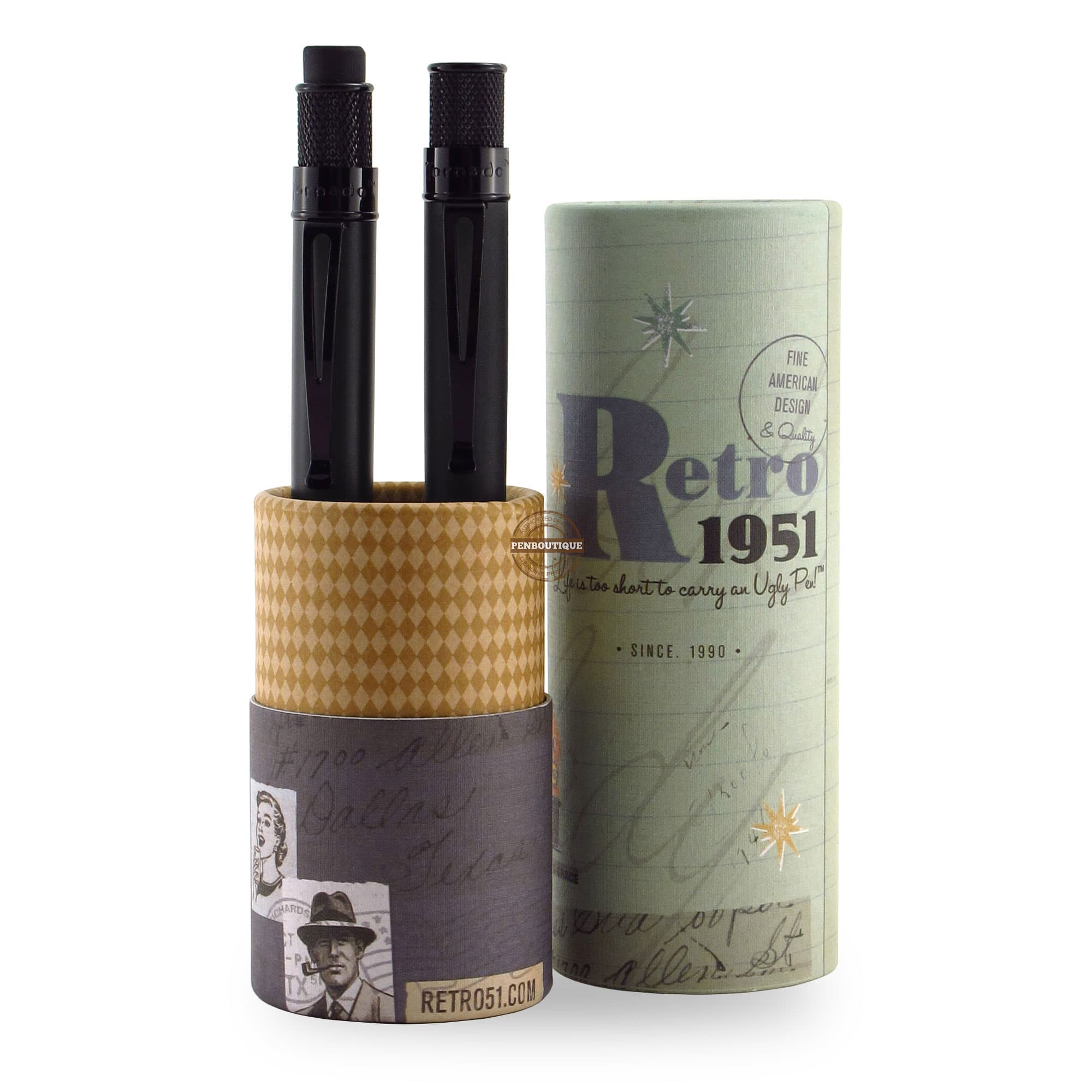 Retro 51 Tornado Stealth Pen Set-Pen Boutique Ltd