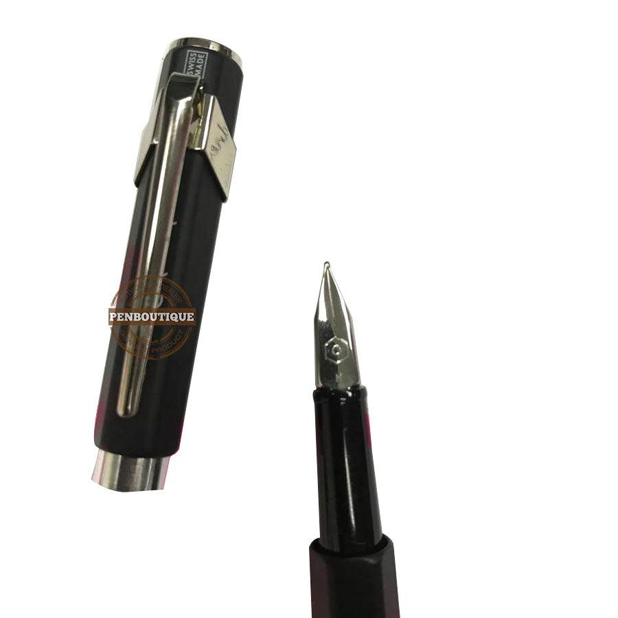 Caran D' Ache 849 Metal Black Fountain Pen - Medium Nib-Pen Boutique Ltd