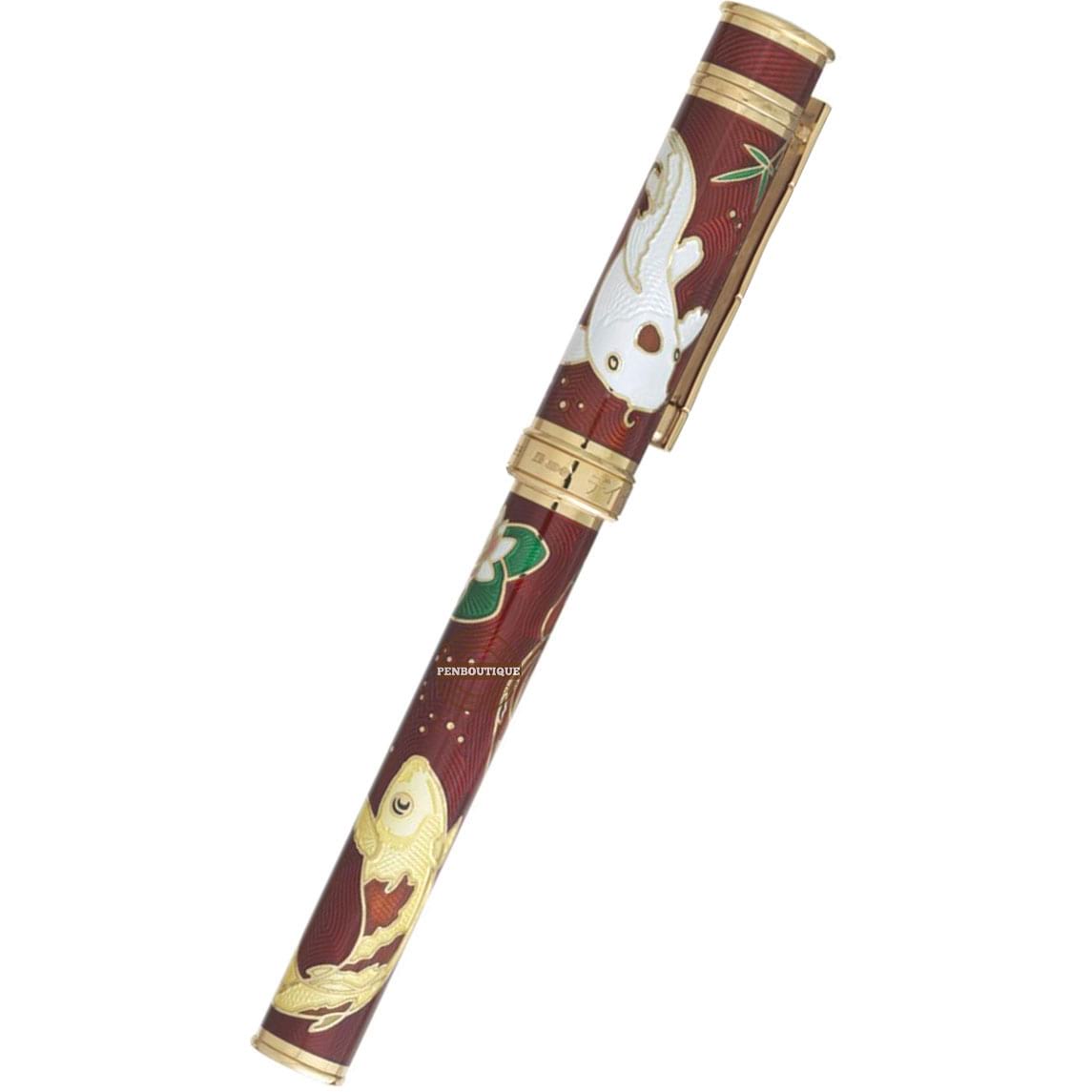 David Oscarson Koi Rollerball Pen - Ruby Red - Pen Boutique Ltd
