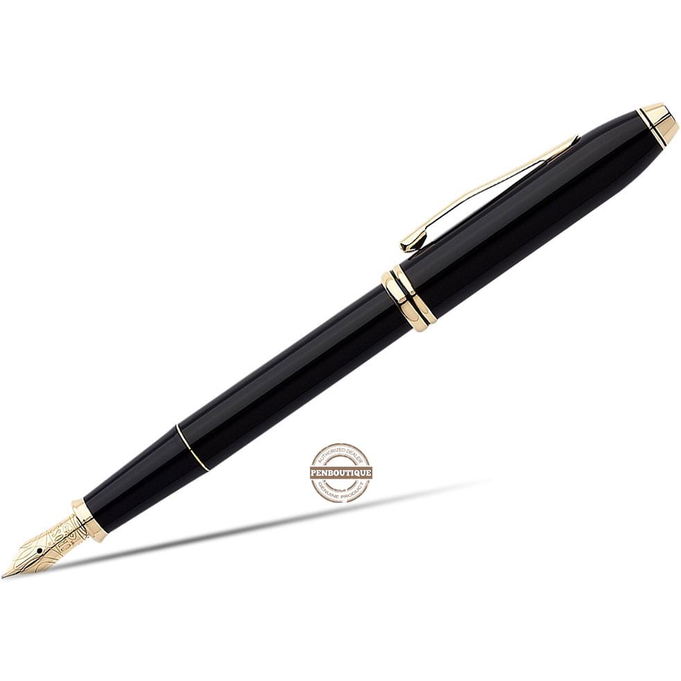 Cross Townsend Fountain Pen - Black Lacquer-Pen Boutique Ltd