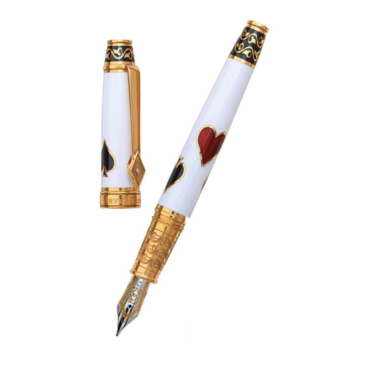 David Oscarson Les Quatre Couleurs Fountain Pen - Opaque White-Pen Boutique Ltd