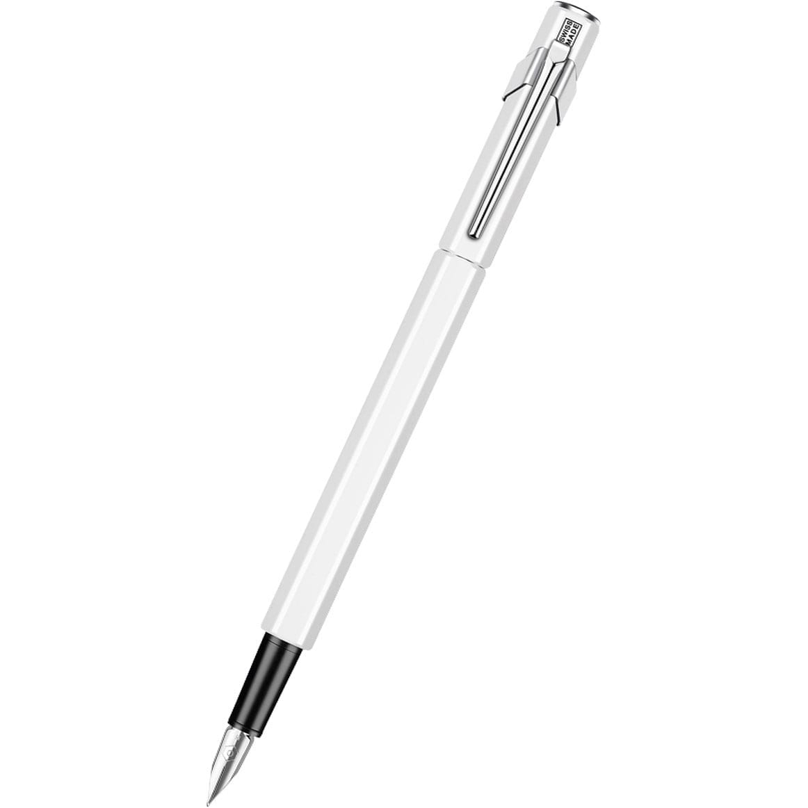 Caran D' Ache 849 Metal White Fountain Pen - Medium Nib-Pen Boutique Ltd