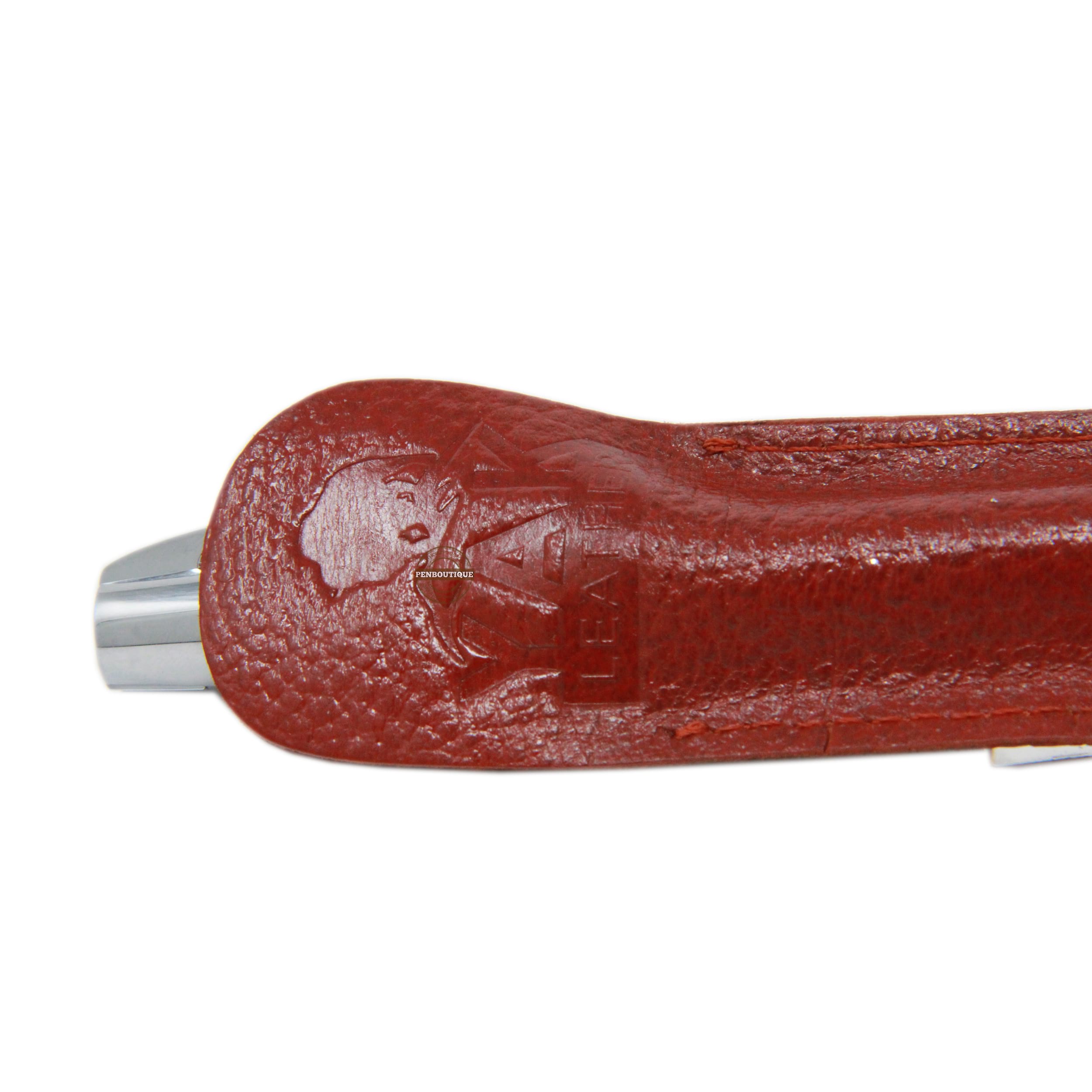 Pen Boutique Bote Leather Pen Sleeve - Leather Red - Pen Boutique Ltd