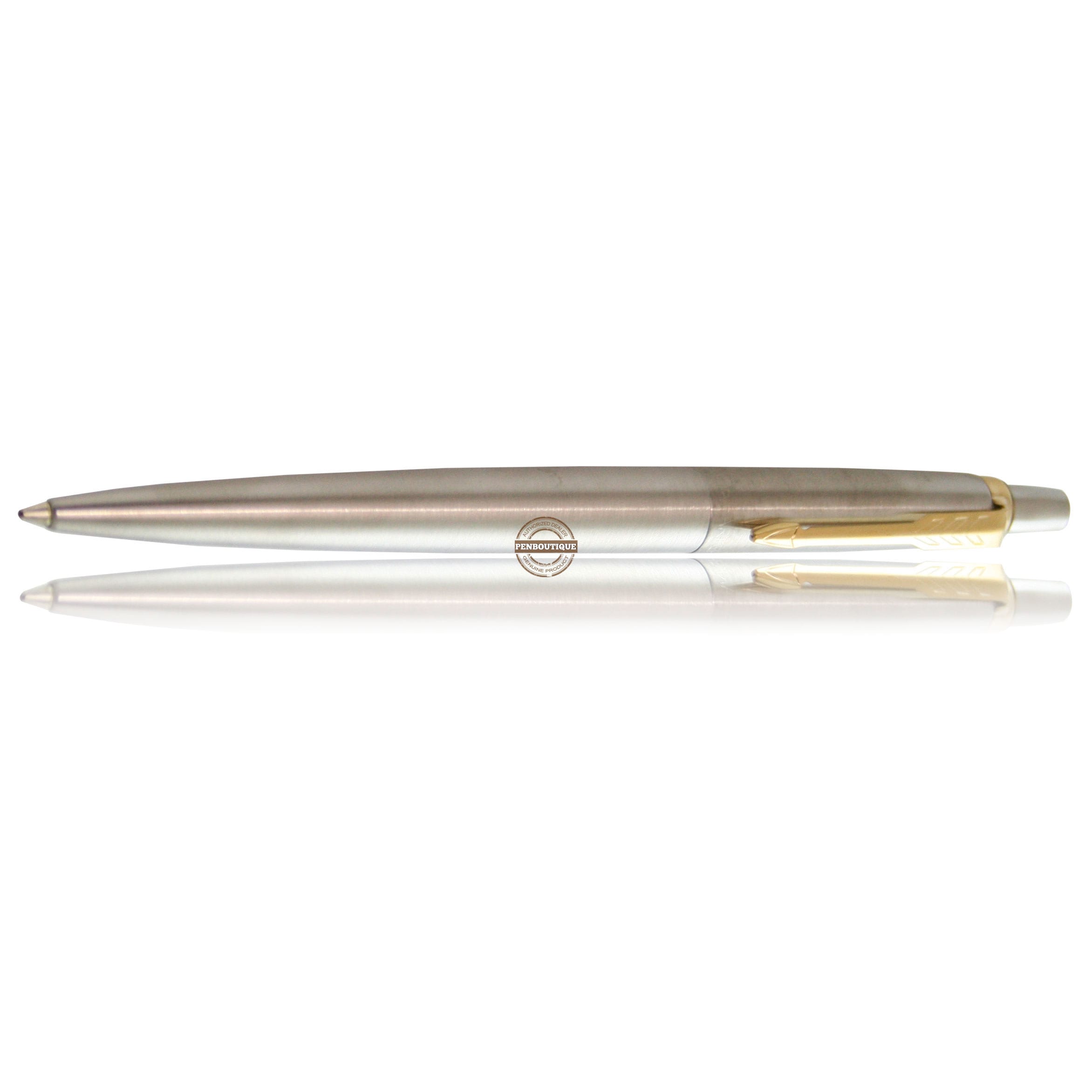 Parker Jotter Stainless Steel with Gold Trim Ballpoint Pen-Pen Boutique Ltd