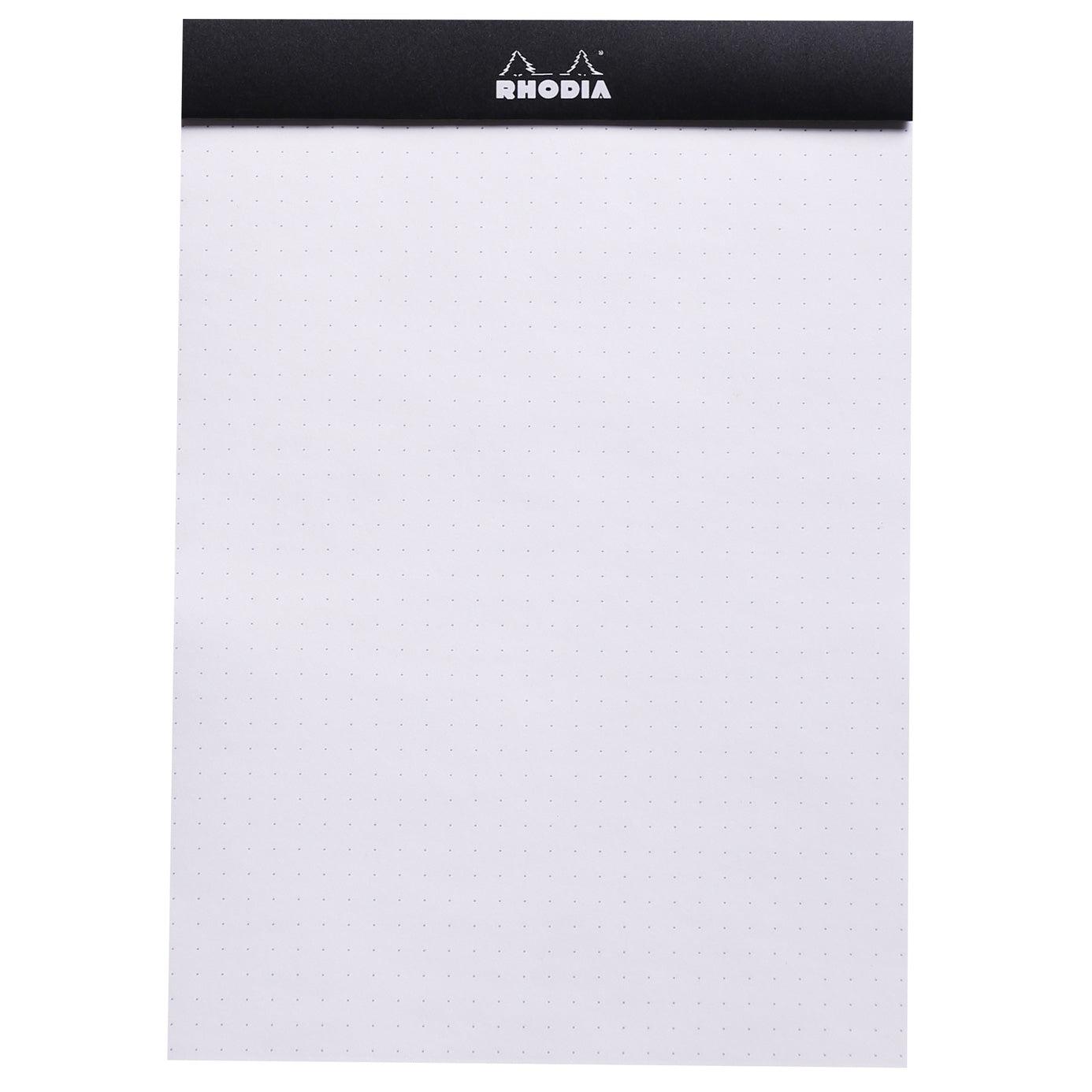 Rhodia Dot.Pad Rhodia Black 80Sh Stapled 80G 8-1/4 x 11-3/4-Pen Boutique Ltd