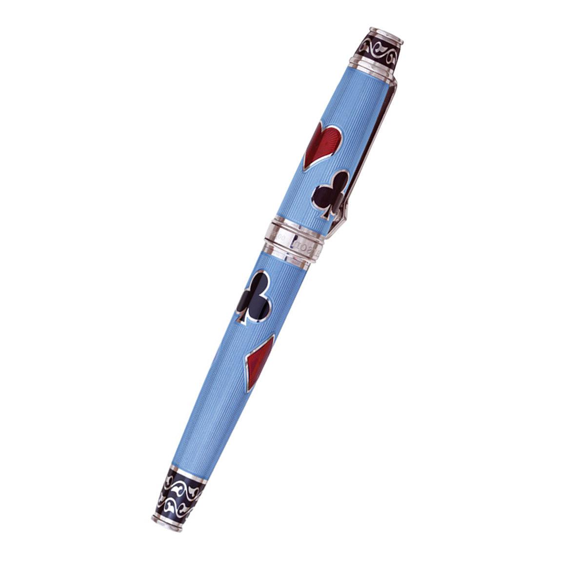 David Oscarson Les Quatre Couleurs Rollerball Pen - Translucent Azure Blue - Pen Boutique Ltd