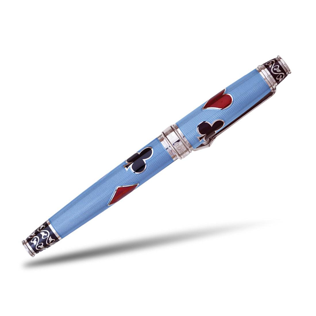 David Oscarson Les Quatre Couleurs Rollerball Pen - Translucent Azure Blue - Pen Boutique Ltd