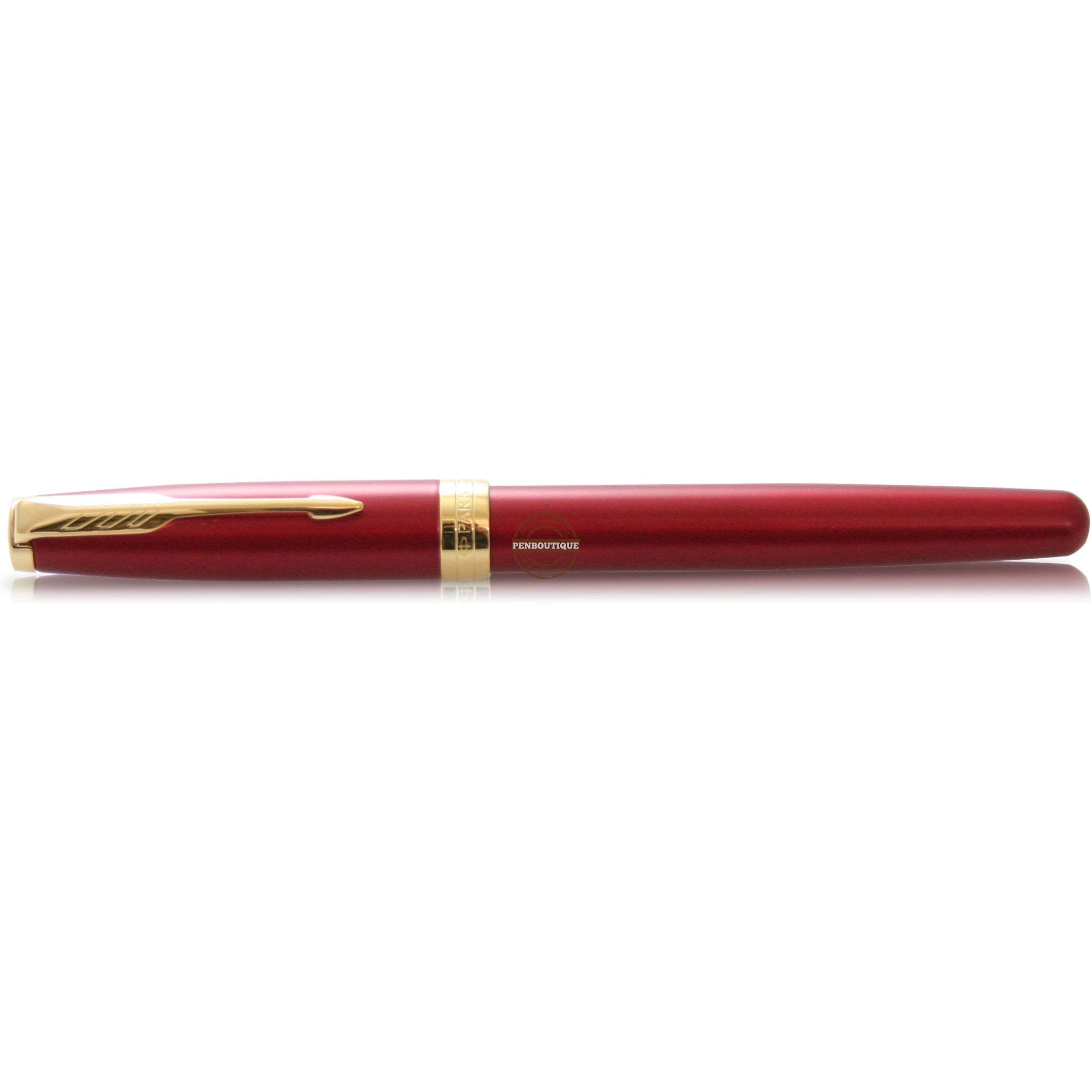 Parker Sonnet Red Lacquer with Gold Trim Rollerball-Pen Boutique Ltd