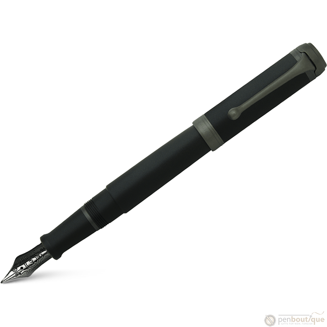 Aurora Talentum Fountain Pen - Black - Ruthenium Trim-Pen Boutique Ltd