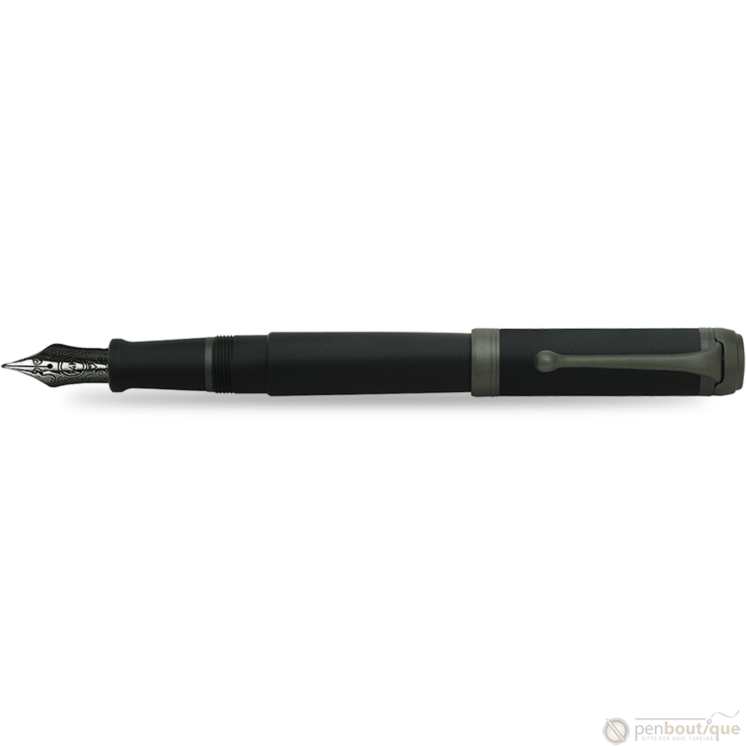 Aurora Talentum Fountain Pen - Black - Ruthenium Trim-Pen Boutique Ltd