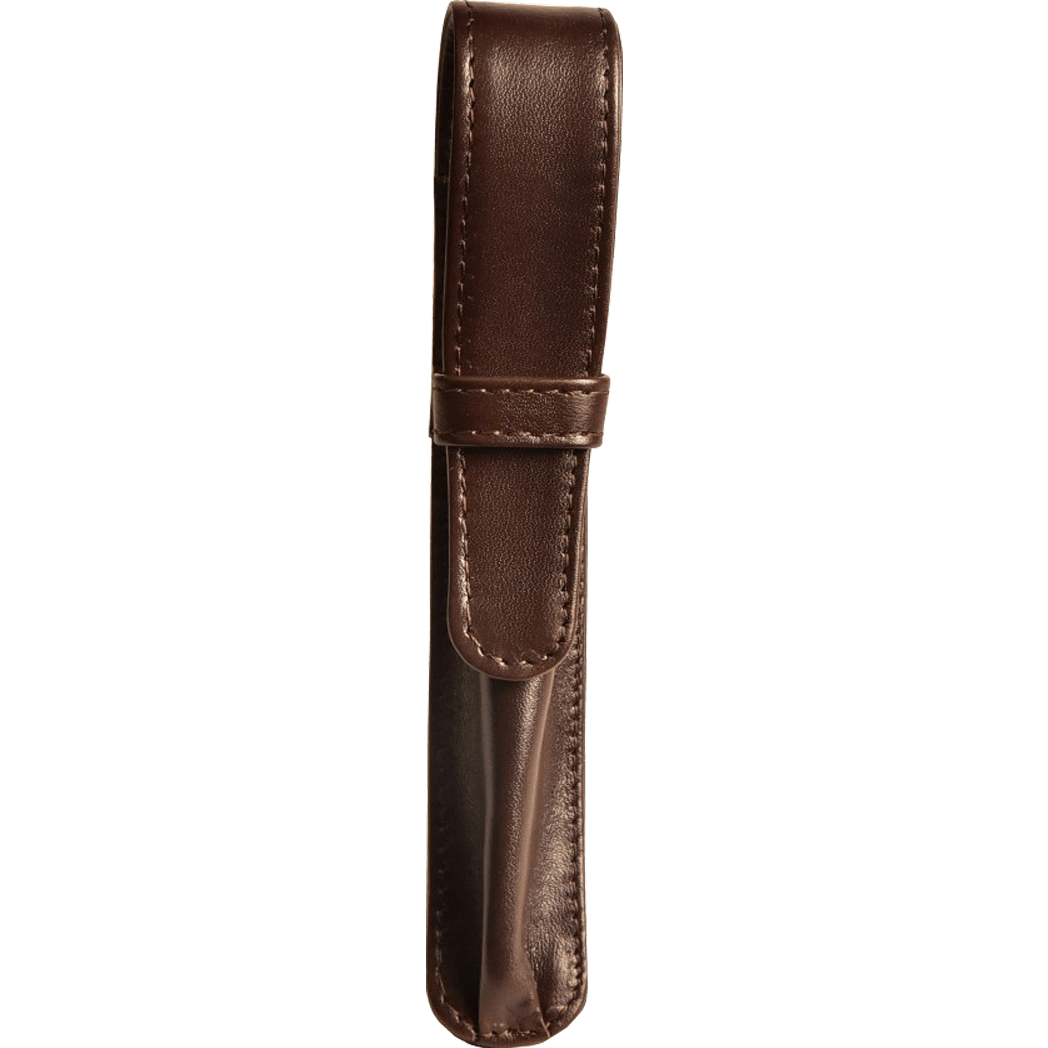 Aston Leather Brown Single Pen Holder - Pen Boutique Ltd