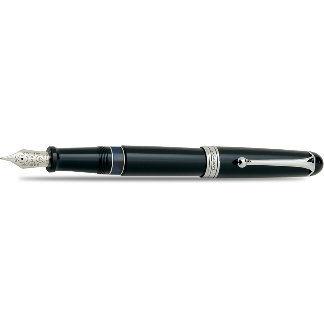 Aurora 88 Fountain Pen - Black - Nikargenta Trim-Pen Boutique Ltd