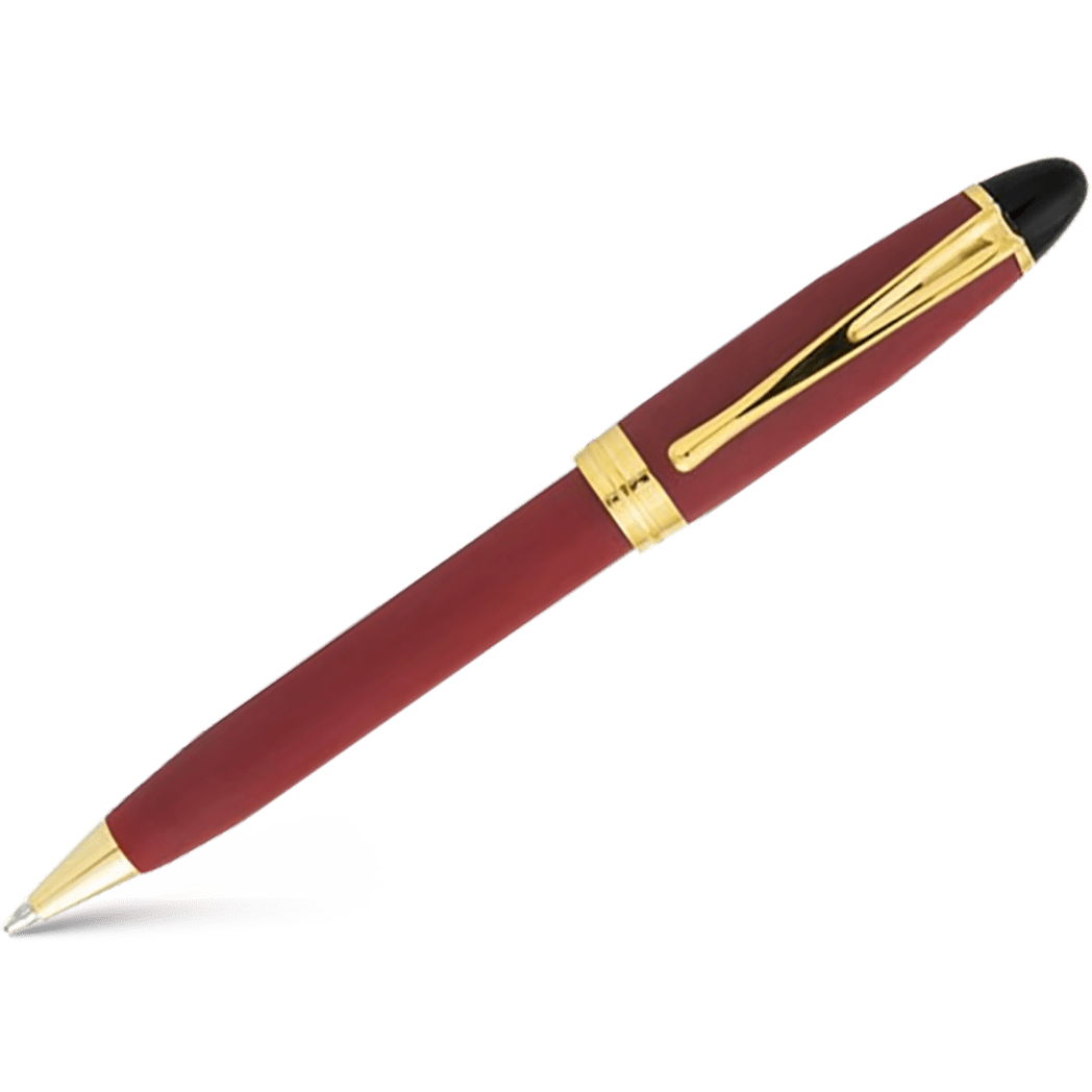 Aurora Ipsilon Ballpoint Pen - Satin Burgundy - Pen Boutique Ltd