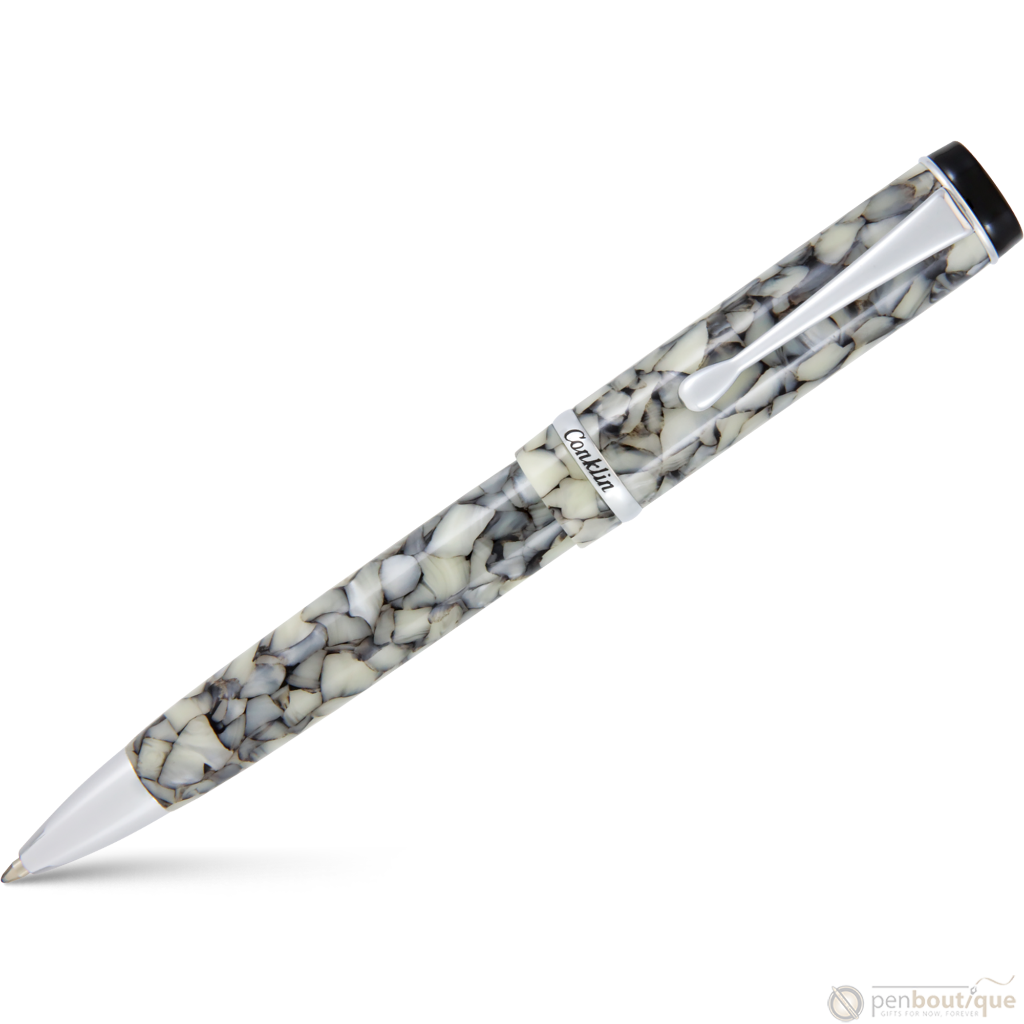 Conklin Duragraph Ballpoint Pen - Cracked Ice-Pen Boutique Ltd