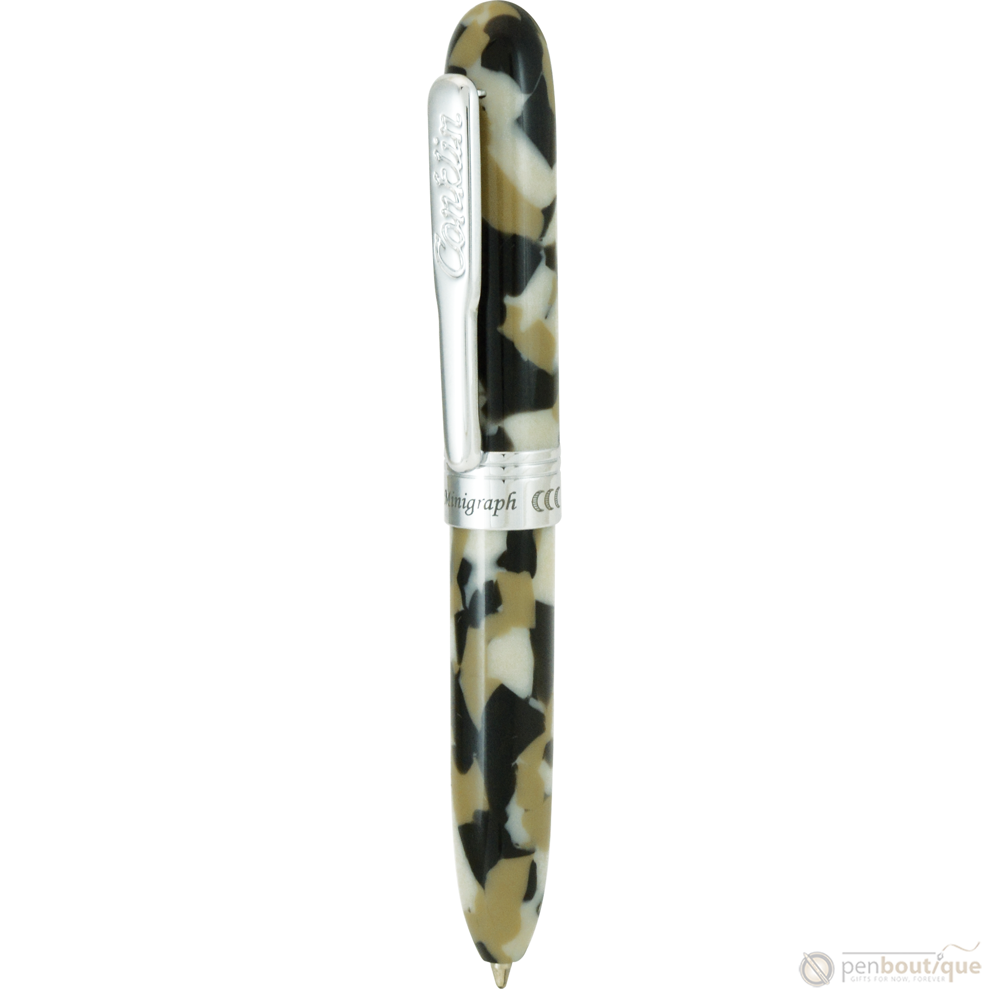 Conklin Minigraph Ballpoint Pen - White Satin-Pen Boutique Ltd