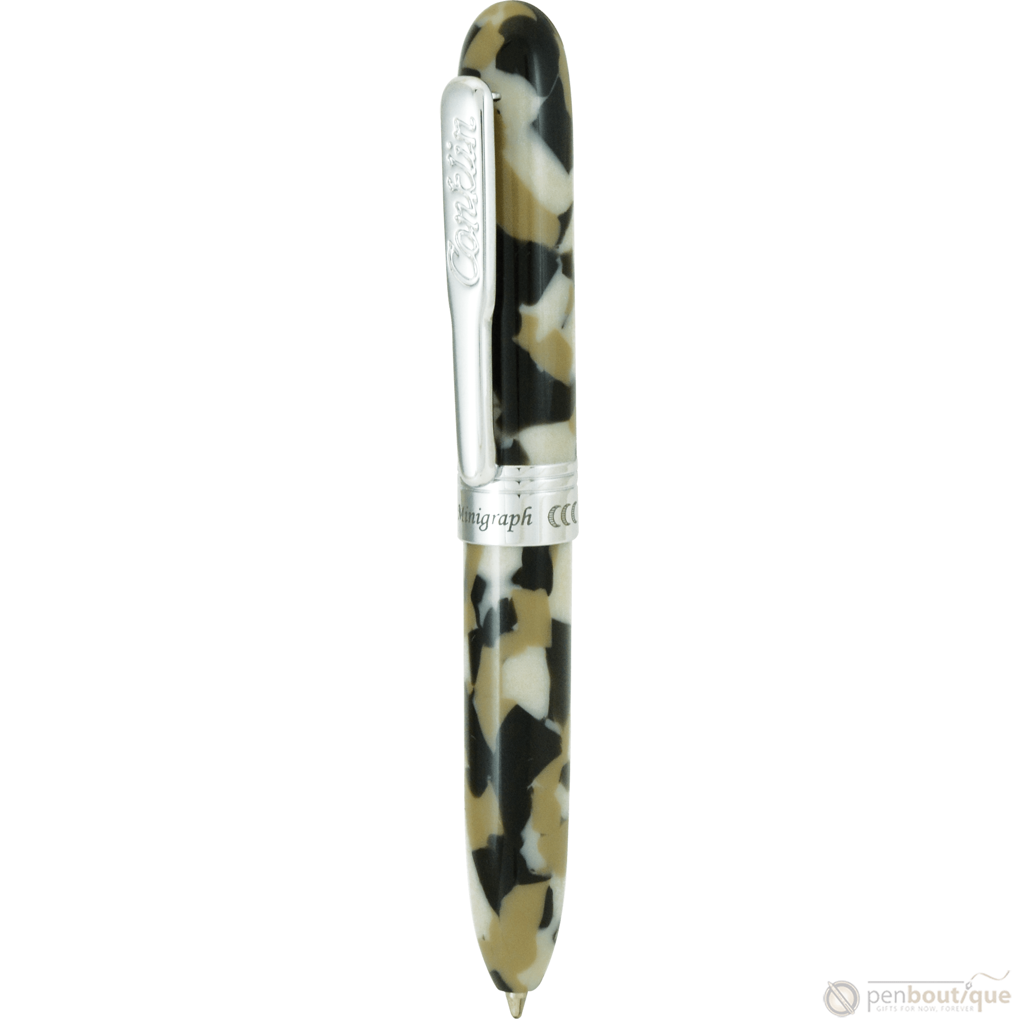 Conklin Minigraph Ballpoint Pen - White Satin - Pen Boutique Ltd