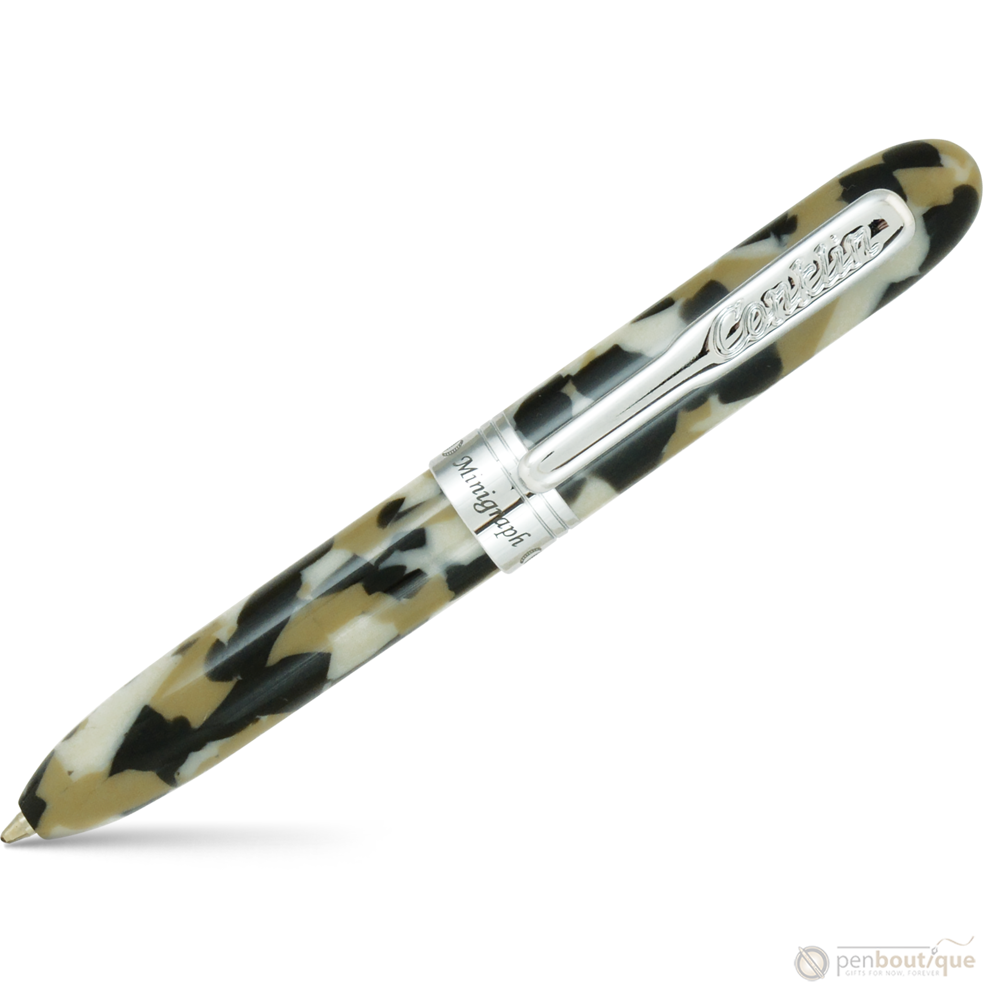 Conklin Minigraph Ballpoint Pen - White Satin-Pen Boutique Ltd