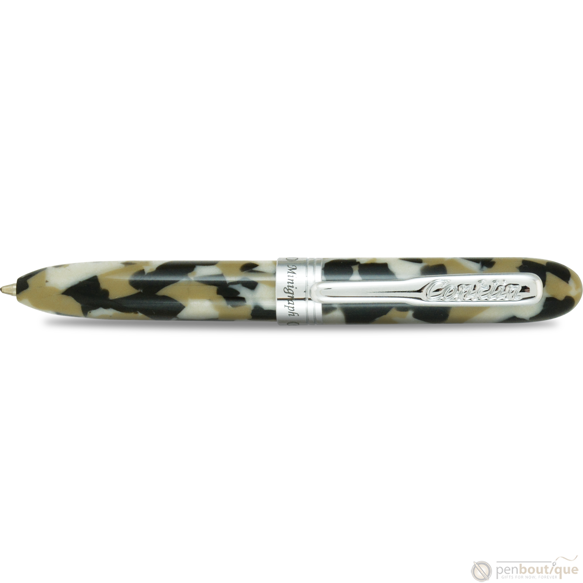 Conklin Minigraph Ballpoint Pen - White Satin-Pen Boutique Ltd