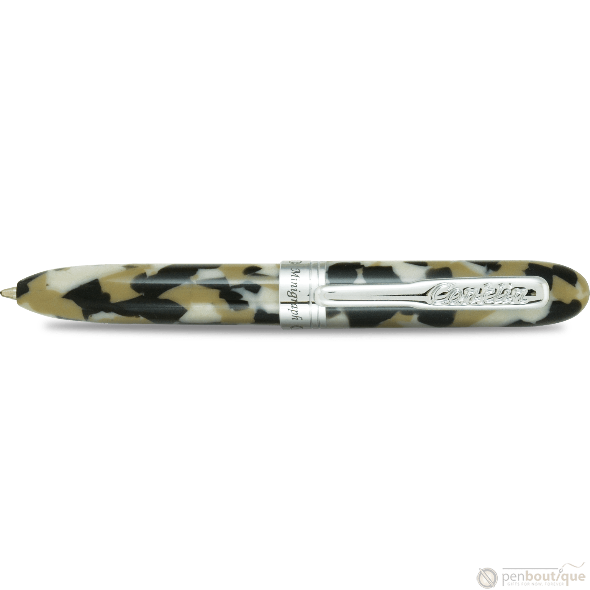 Conklin Minigraph Ballpoint Pen - White Satin - Pen Boutique Ltd