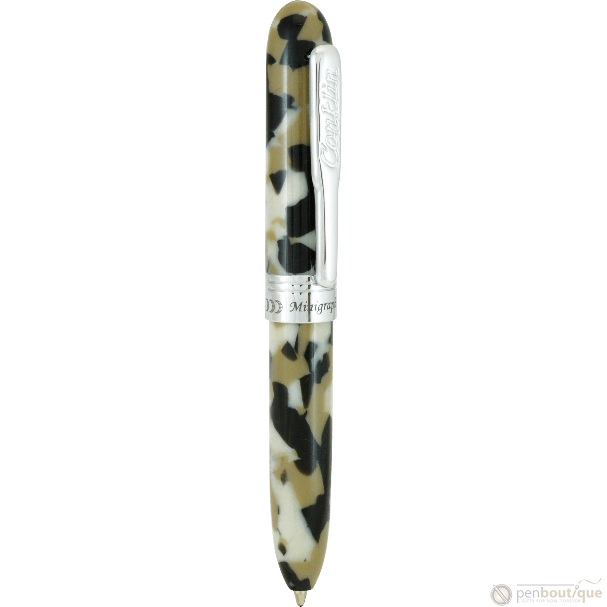 Conklin Minigraph Ballpoint Pen - White Satin-Pen Boutique Ltd