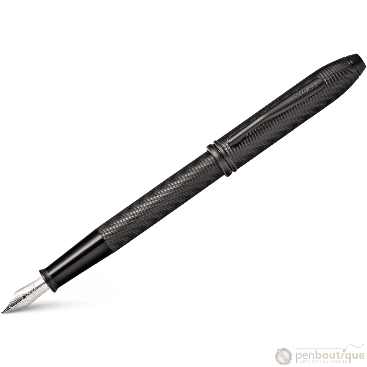 Cross Townsend Fountain Pen - Black Micro Knurl - Pen Boutique Ltd
