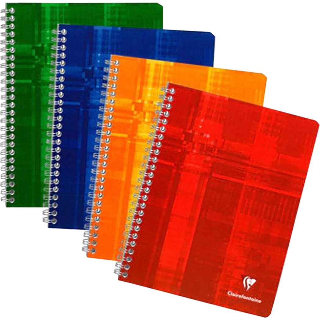 Clairefontaine Notebook French Ruled Wirebound 60 Sheets 6-3/4 x 8-3/4-Pen Boutique Ltd