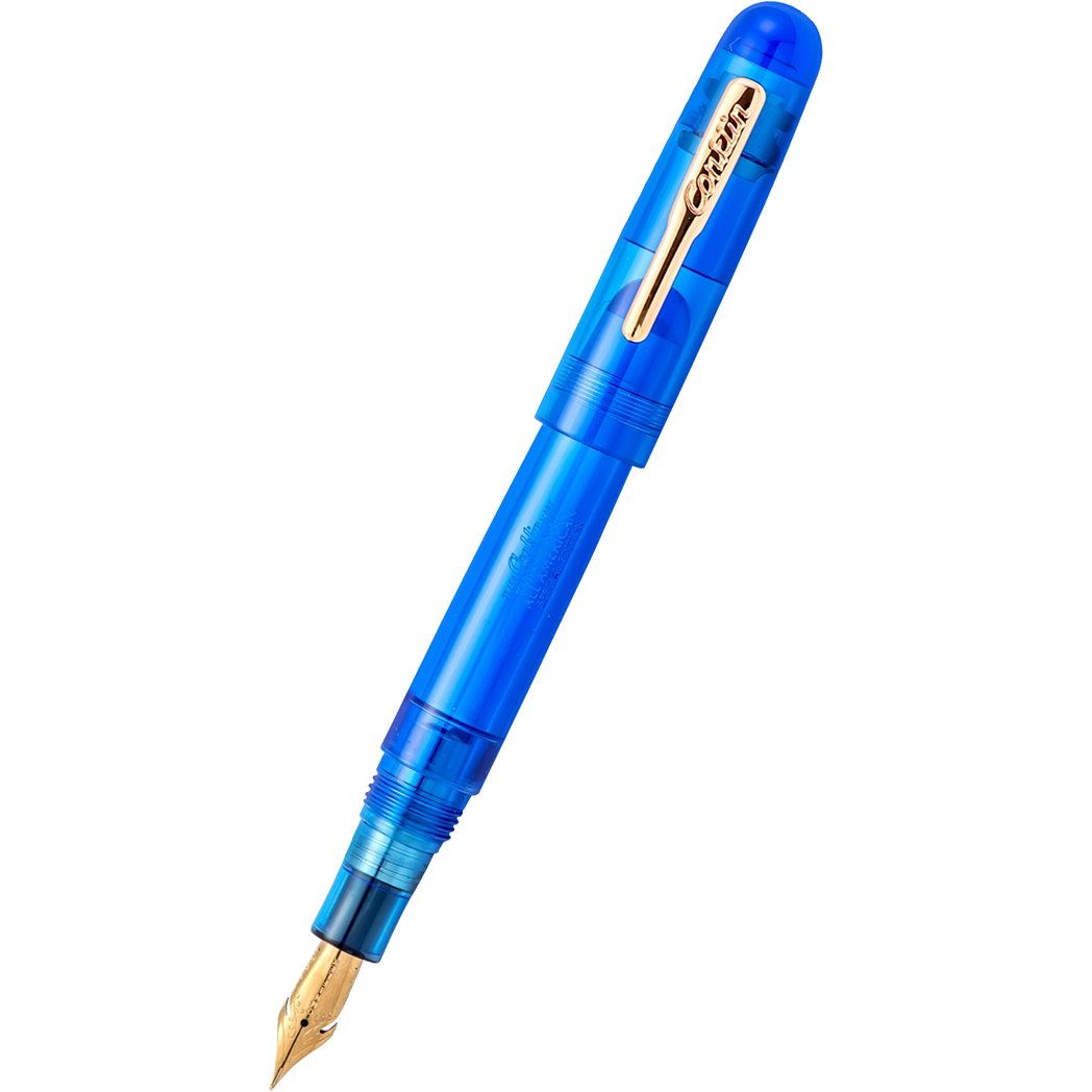 Conklin All American Fountain Pen - Special Eyedropper Edition - Demo Blue-Pen Boutique Ltd