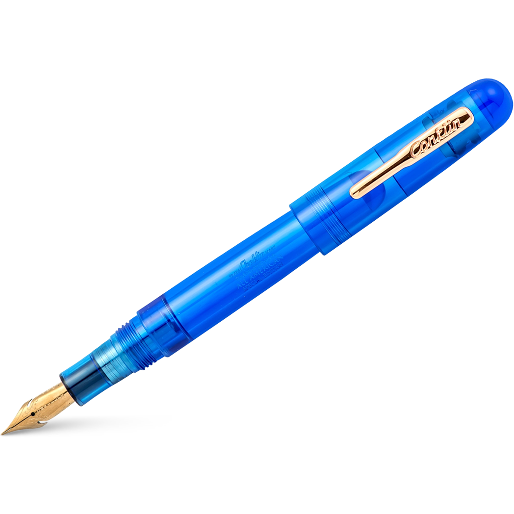 Conklin All American Fountain Pen - Special Eyedropper Edition - Demo Blue-Pen Boutique Ltd