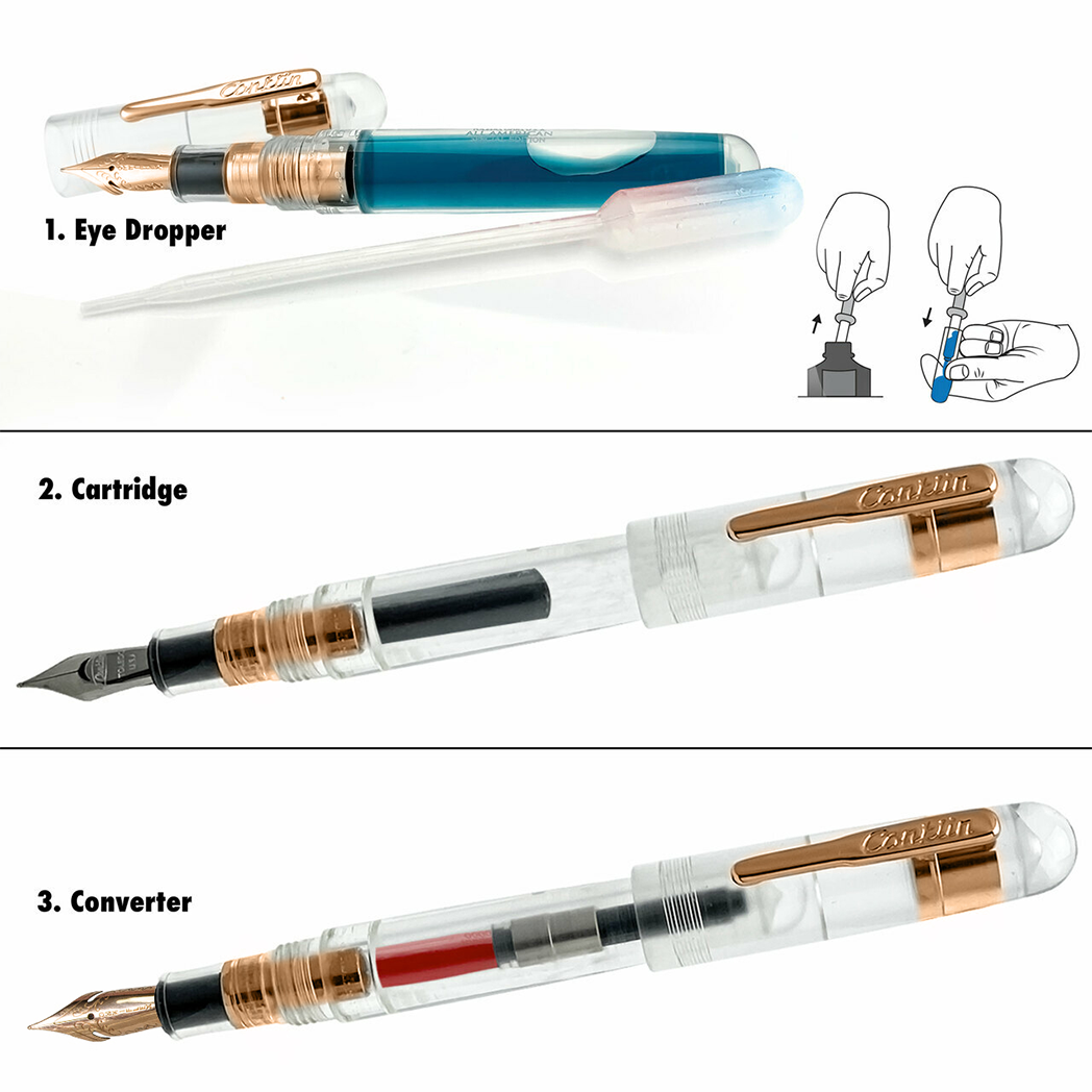 Conklin All American Collection Fountain Pen - Limited Edition - Demo Rose Gold-Pen Boutique Ltd