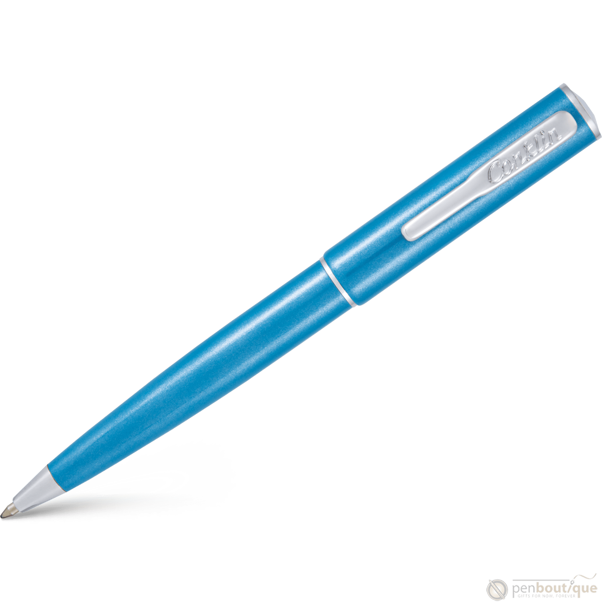 Conklin Coronet Ballpoint Pen - Turquoise - Pen Boutique Ltd