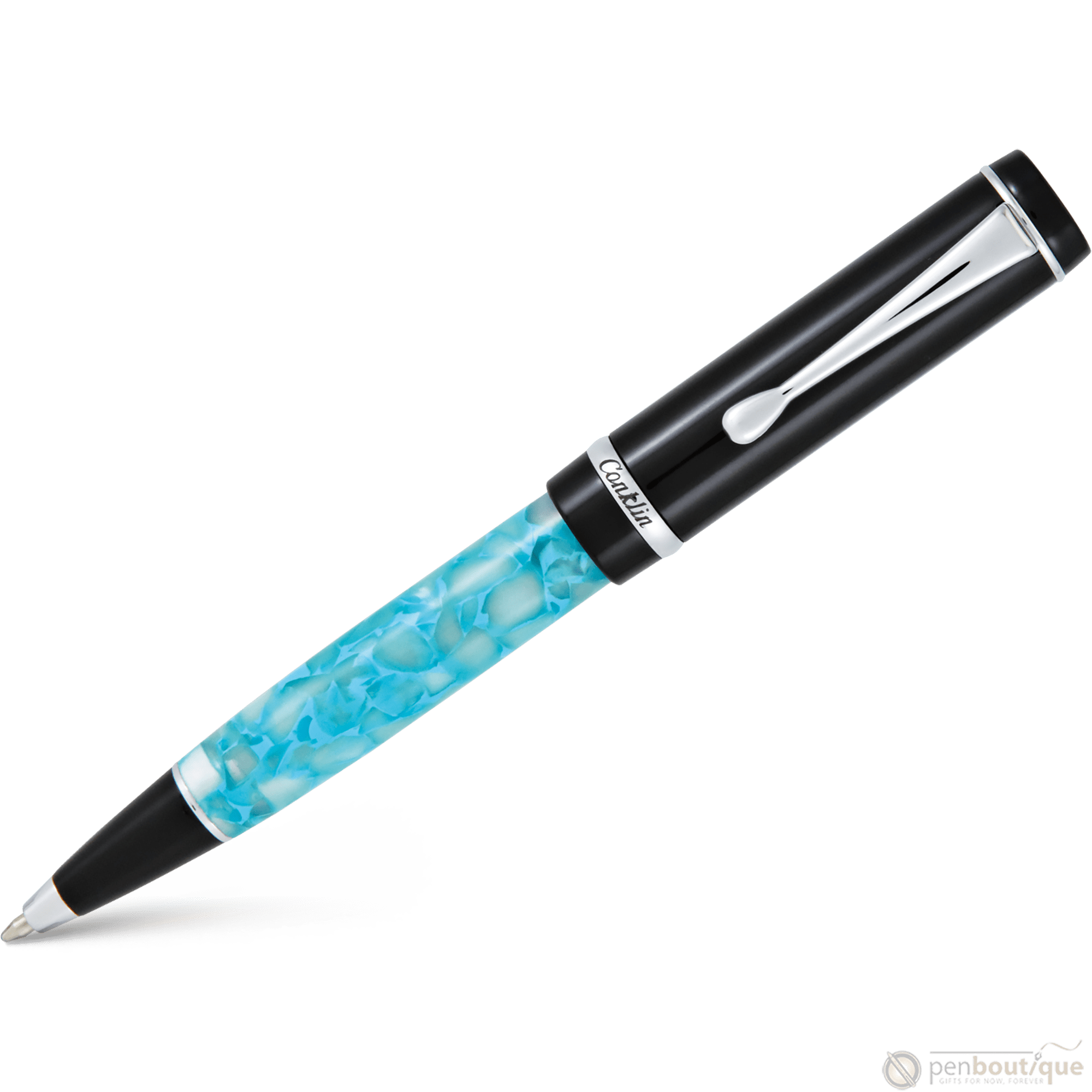 Conklin Duragraph Ballpoint Pen - Turquoise Nights-Pen Boutique Ltd