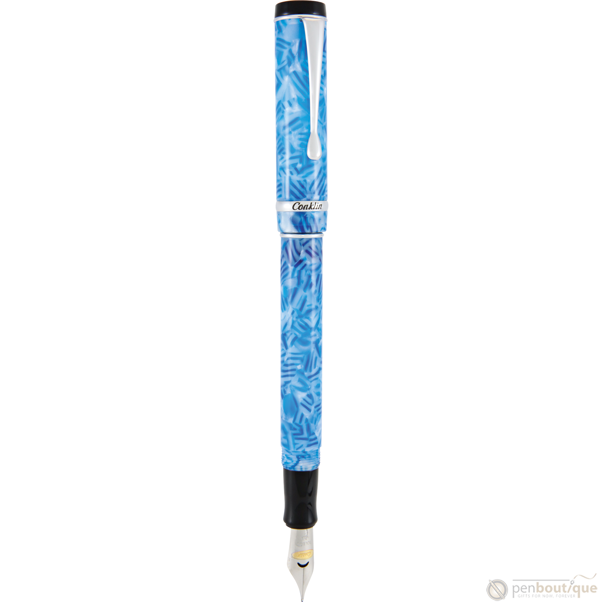 Conklin Duragraph Fountain Pen - Ice Blue-Pen Boutique Ltd
